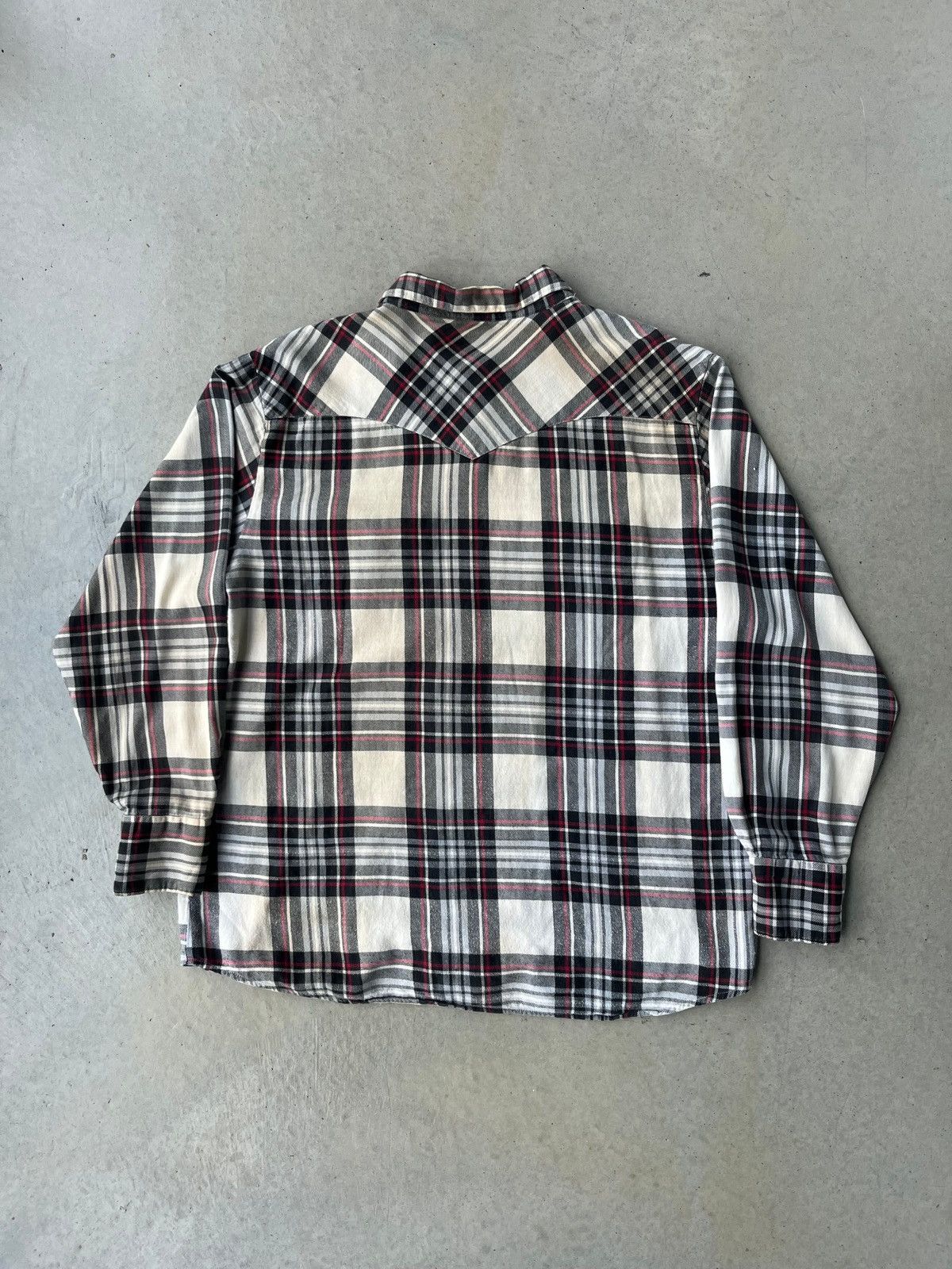 Japanese Brand × Vintage × Wrangler Vintage Wrangler Pearl Snap Flannel Size US XL / EU 56 / 4 - 2 Thumbnail