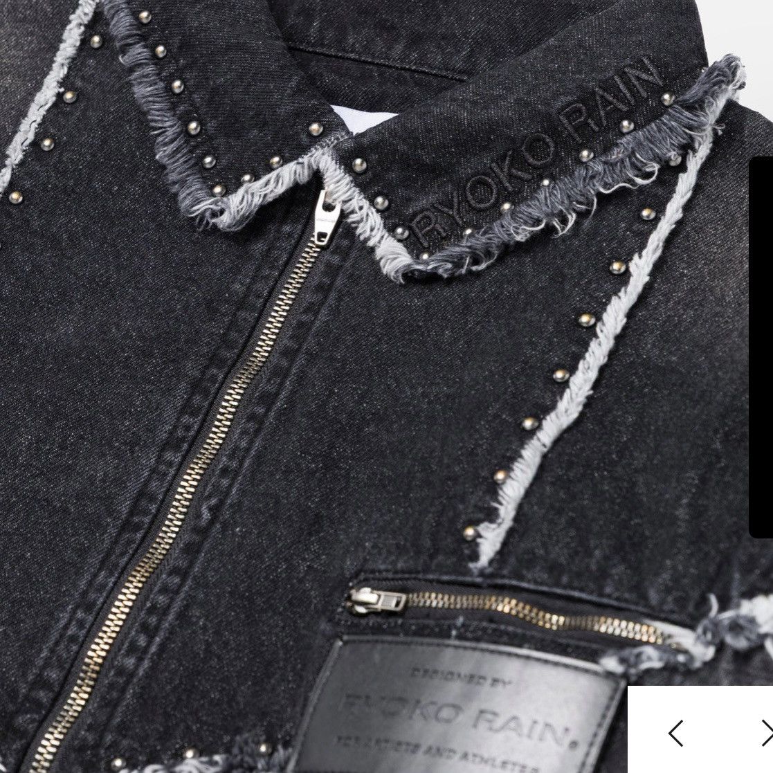 Ryoko Rain Ryoko Rain Raw Edge Rivet Work Jacket Size US M / EU 48-50 / 2 - 3 Thumbnail