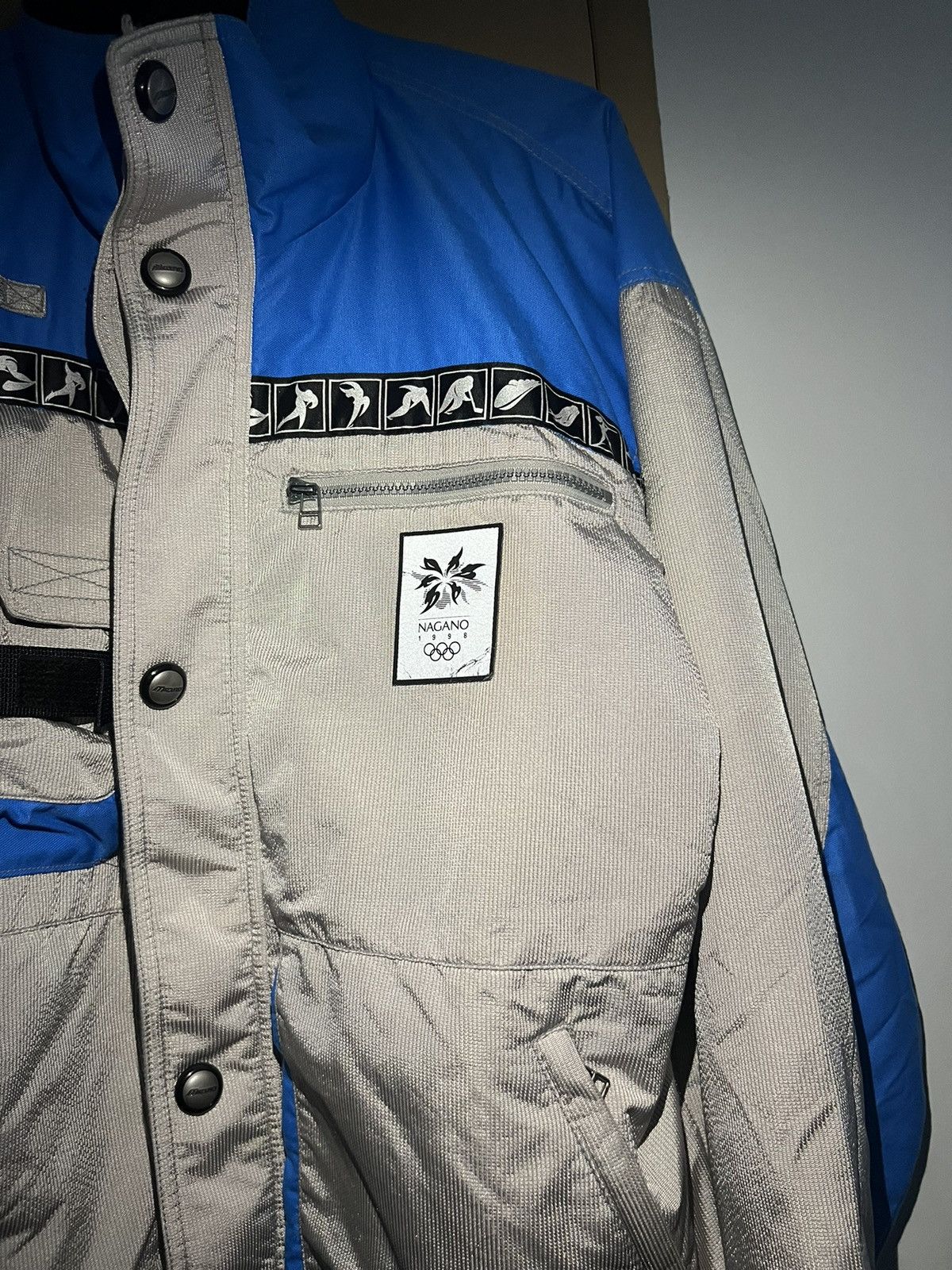 Mizuno 1998 Nagano Olympic Mizuno Official Sponsor Bomber Jacket Size US L / EU 52-54 / 3 - 24 Thumbnail