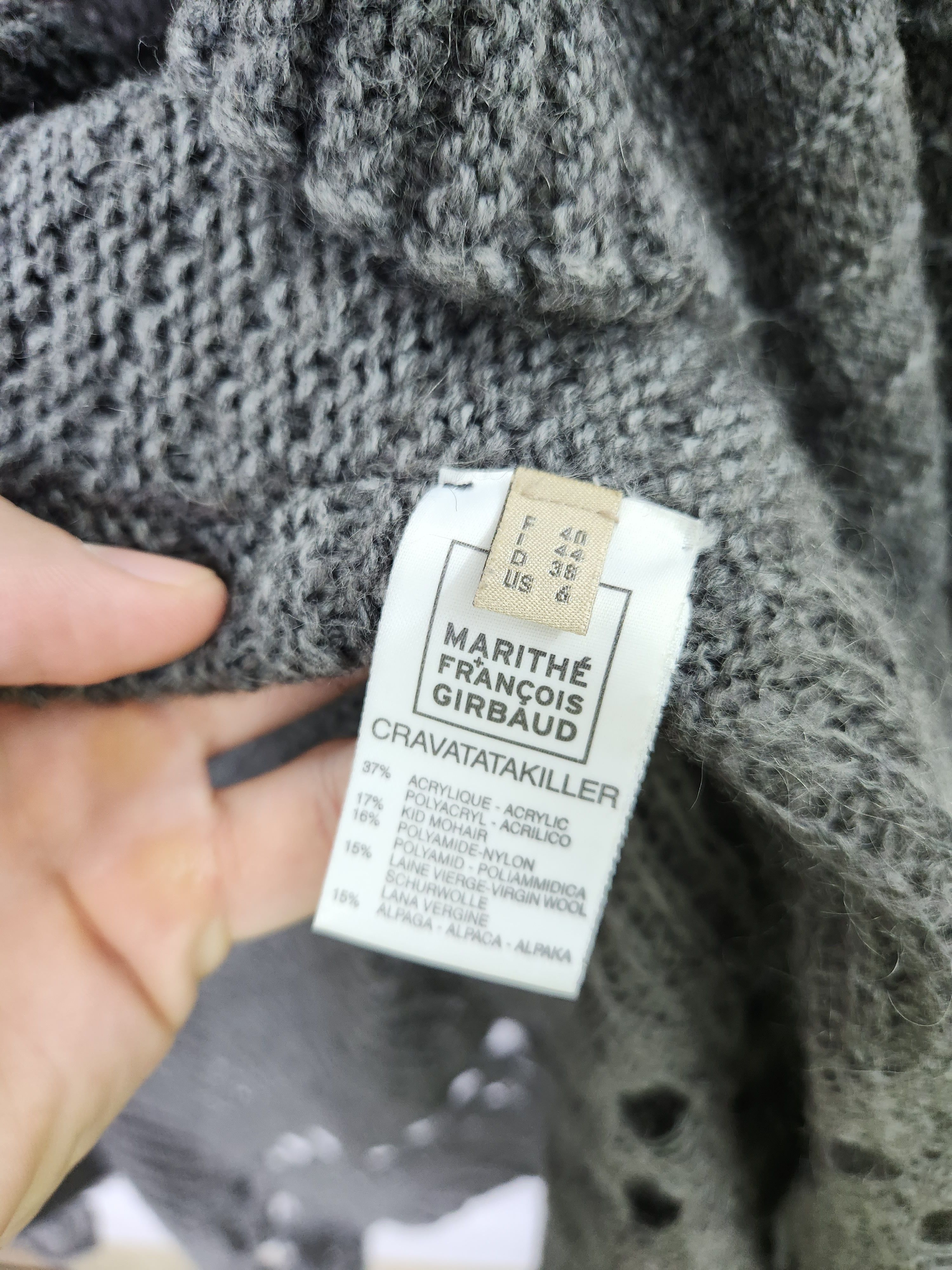 Marithe + Francois Girbaud Marithe Francois Girbaud cravatatakiller mohair cardigan Size M / US 6-8 / IT 42-44 - 13 Thumbnail