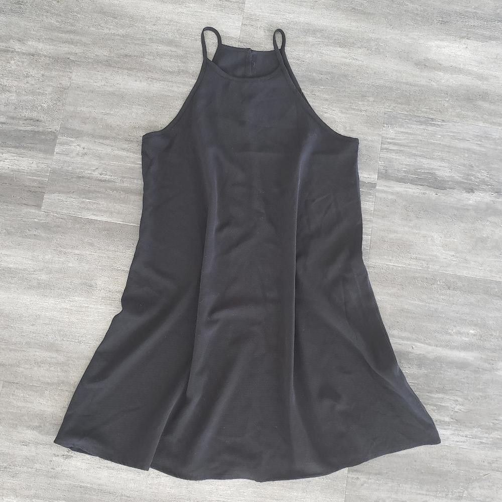 Shein Black High Neck SHEIN Flowy Mini Size S / US 4 / IT 40 - 1 Thumbnail