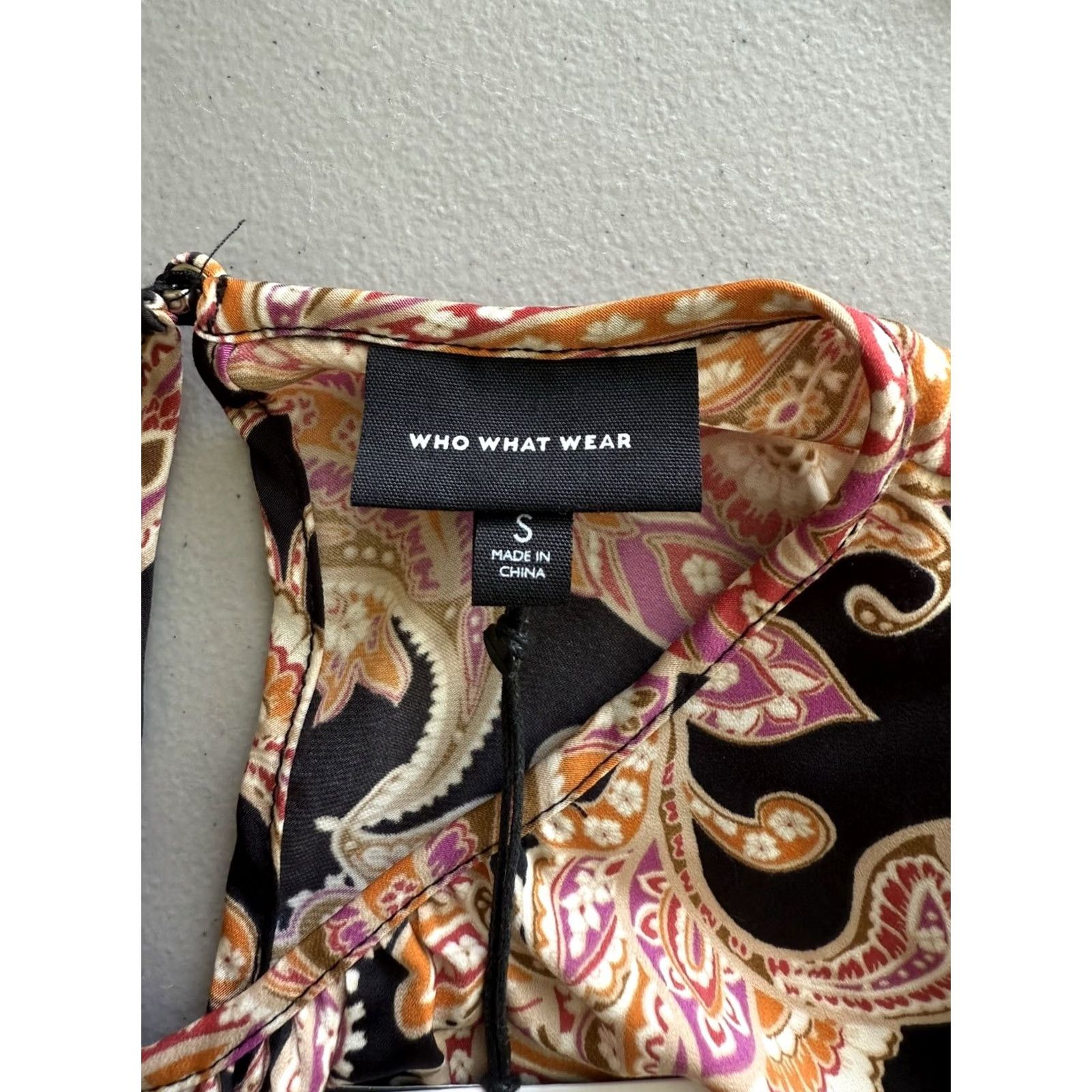 Pinko WHO WHAT WEAR Dress Womens S NWT Paisley Pink and Black Maxi Coquette Size S / US 4 / IT 40 - 6 Thumbnail