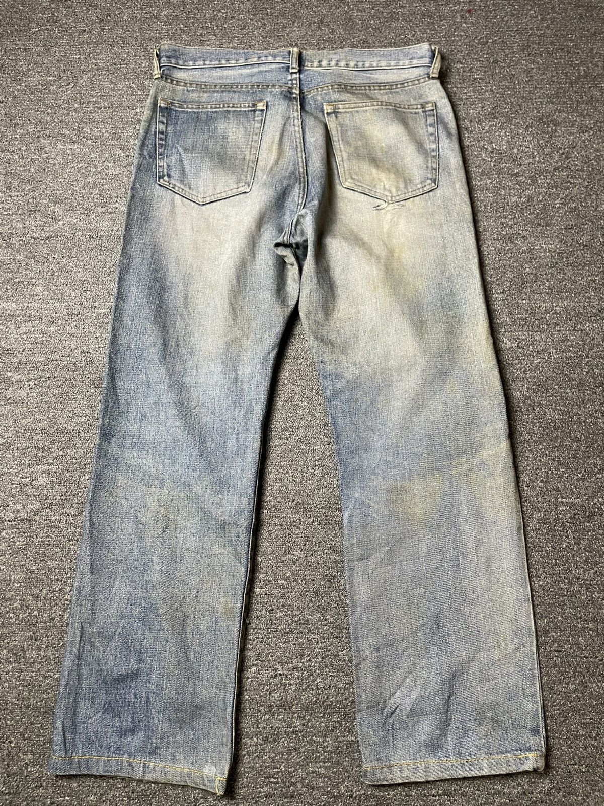 Japanese Brand × Uniqlo × Vintage UNIQLO Distressed Denim Ripped Jeans (93) Size US 33 - 9 Thumbnail