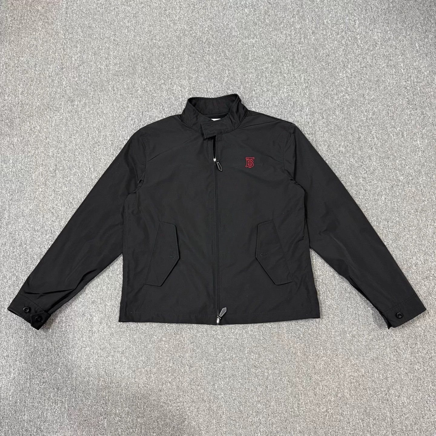 Burberry Burberry Black TB Embroidered Stand Collar Zipper Jacket 52 Size US L / EU 52-54 / 3 - 1 Thumbnail
