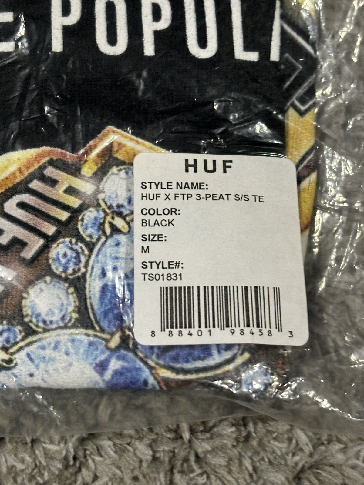 Fuck The Population × Huf FTP x Huf 3 Peat Tee Size US M / EU 48-50 / 2 - 4 Thumbnail