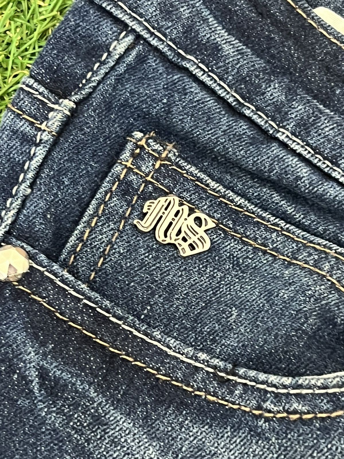 Miss Sixty × Vintage Y2K Miss Sixty Big Ty Low Rise Boot Cut Jeans Size 28" / US 6 / IT 42 - 6 Thumbnail