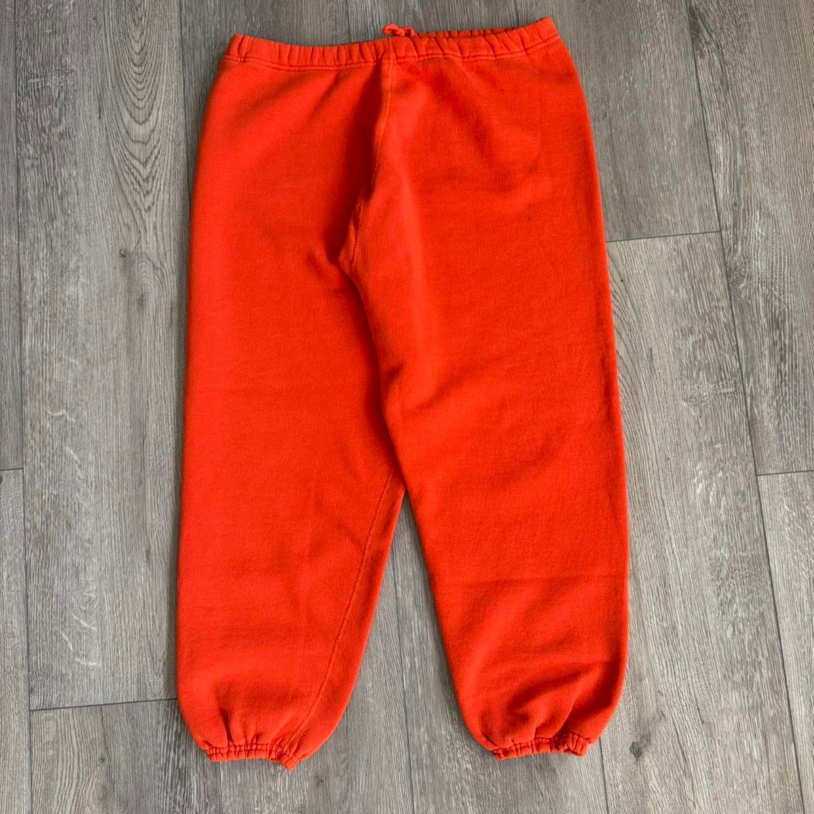 Other Vintage 80s baggy heavyweight orange joggers Size US 35 - 5 Thumbnail