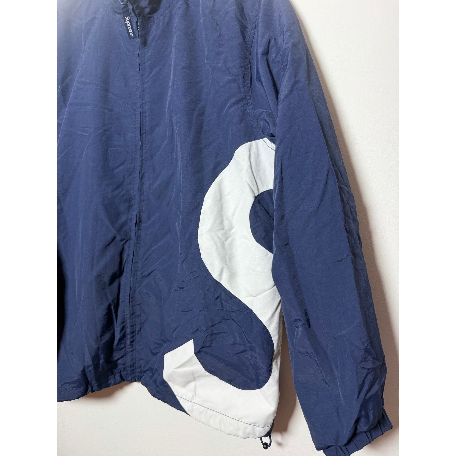 Supreme Supreme S Logo Track Jacket 'Navy' Size US M / EU 48-50 / 2 - 2 Thumbnail