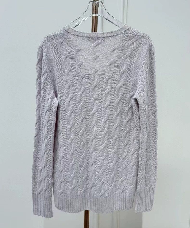 Loro Piana LORO PIANA Pink cashmere pincushion knit sweater Size M / US 6-8 / IT 42-44 - 8 Thumbnail