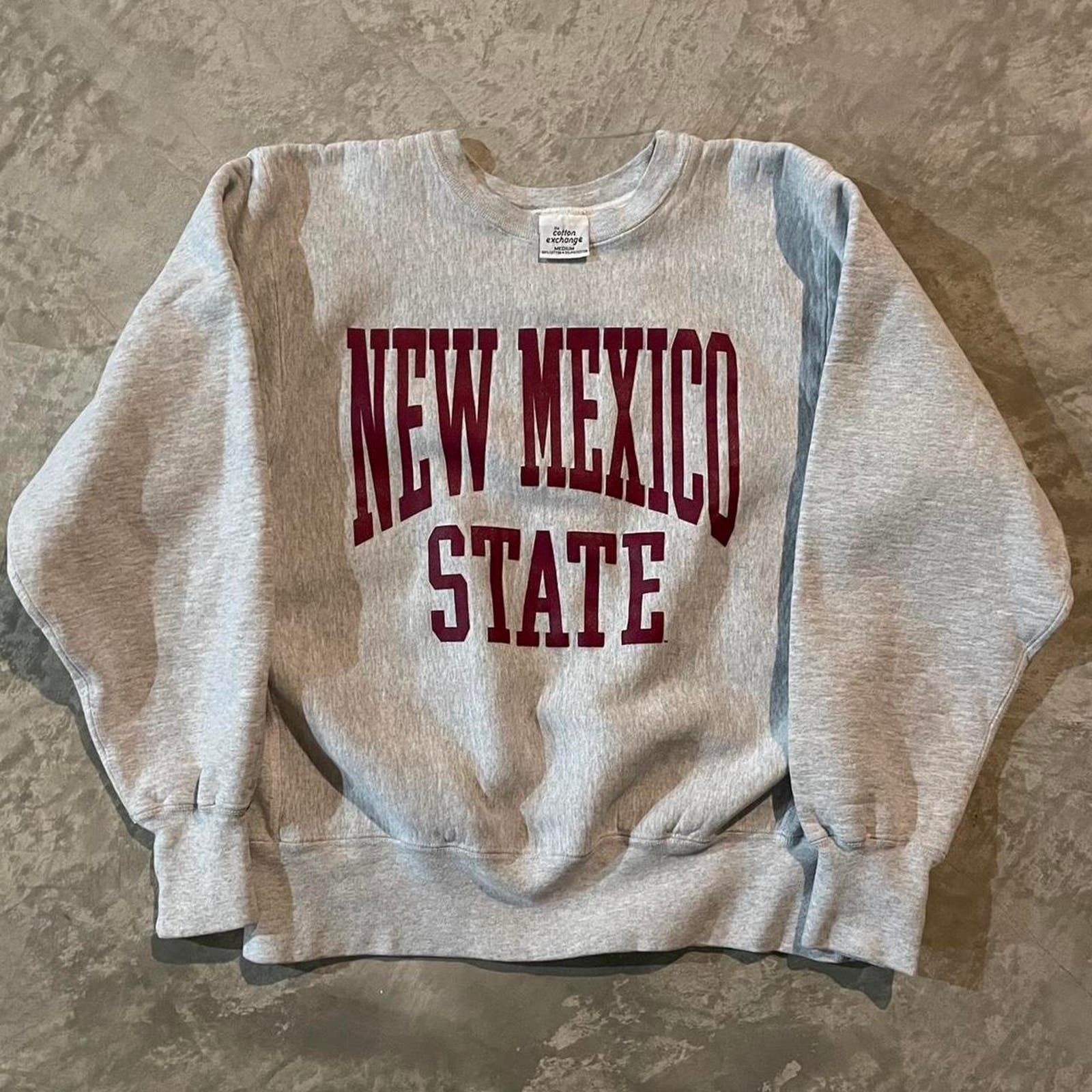 image of Vintage New Mexico State Sweatshirt in Grey, Men's (Size Medium)