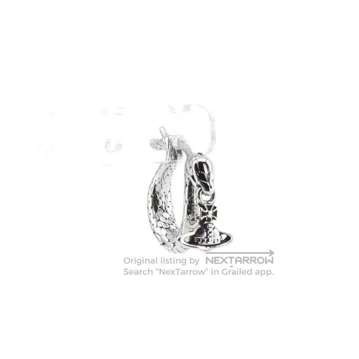 Vivienne Westwood Vivienne Westwood Snake Saturn Pendant Earrings 0079. Size ONE SIZE - 1 Thumbnail
