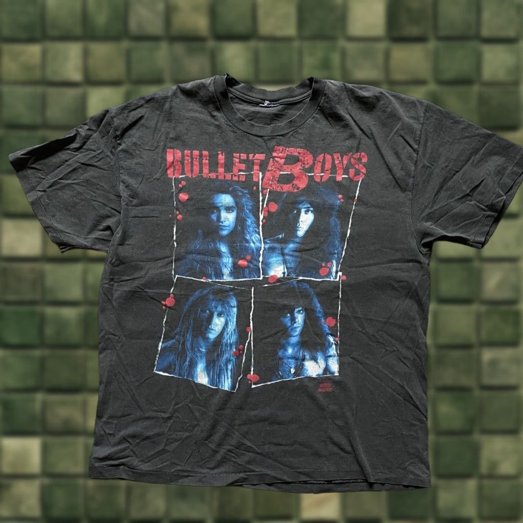 Vintage VINTAGE Bullet Boys FREAK SHOW 90s T-Shirt 1991 Mens XL Dark Gray Short Sleeve Shirt 90s Mens Size US XL / EU 56 / 4 - 1 Thumbnail