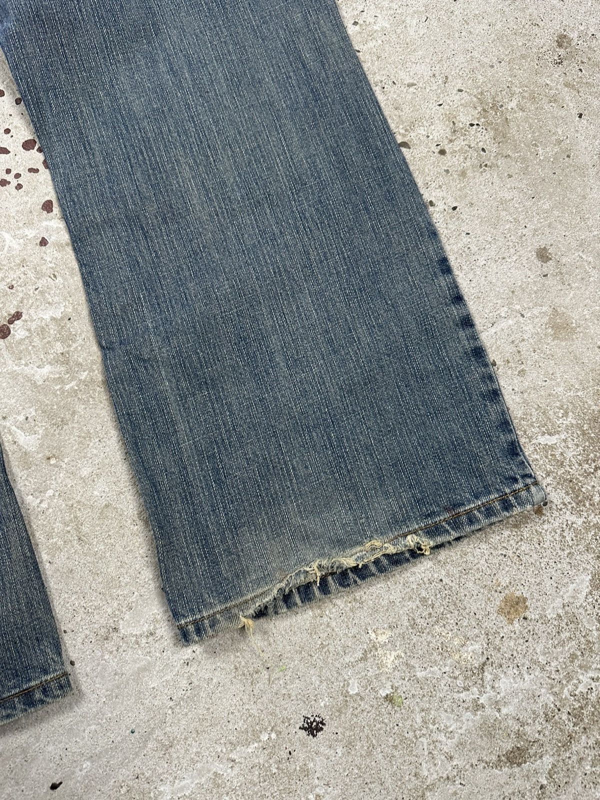 If Six Was Nine Vintage Y2K Baggy Flare Boot Cut Distressed Jeans Japanese Size US 38 / EU 54 - 12 Thumbnail