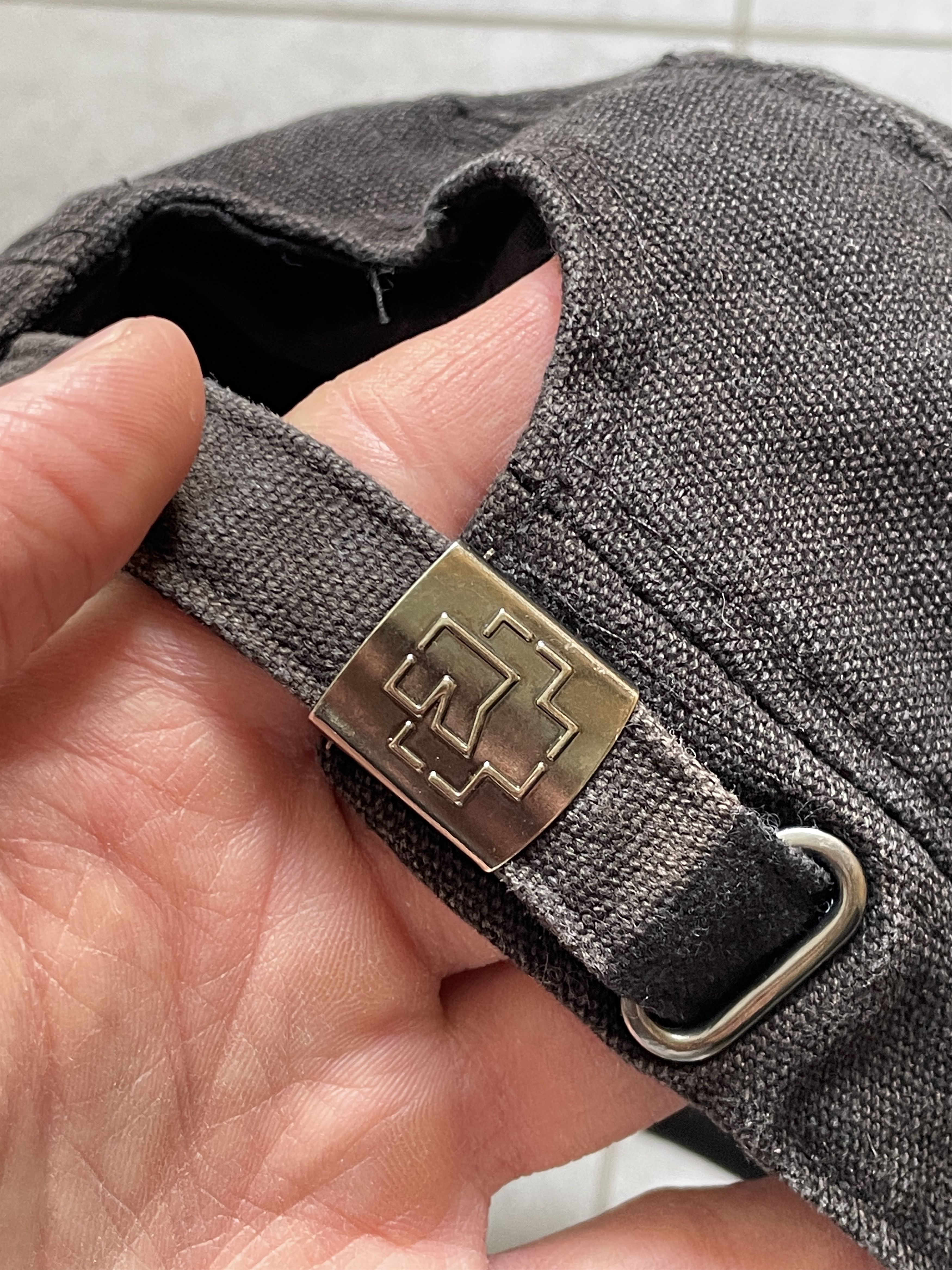 Band Tees × Vintage RAMMSTEIN BLACK WASHED OPIUM METALCORE MILITARY CAP Size ONE SIZE - 4 Thumbnail