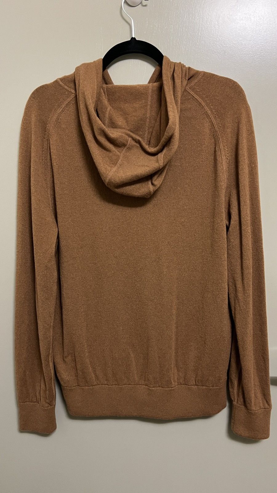 Ermenegildo Zegna Zegna Drawstring Knitted Cashmere Hoodie Foliage Brown Men’s Size US M / EU 48-50 / 2 - 3 Thumbnail