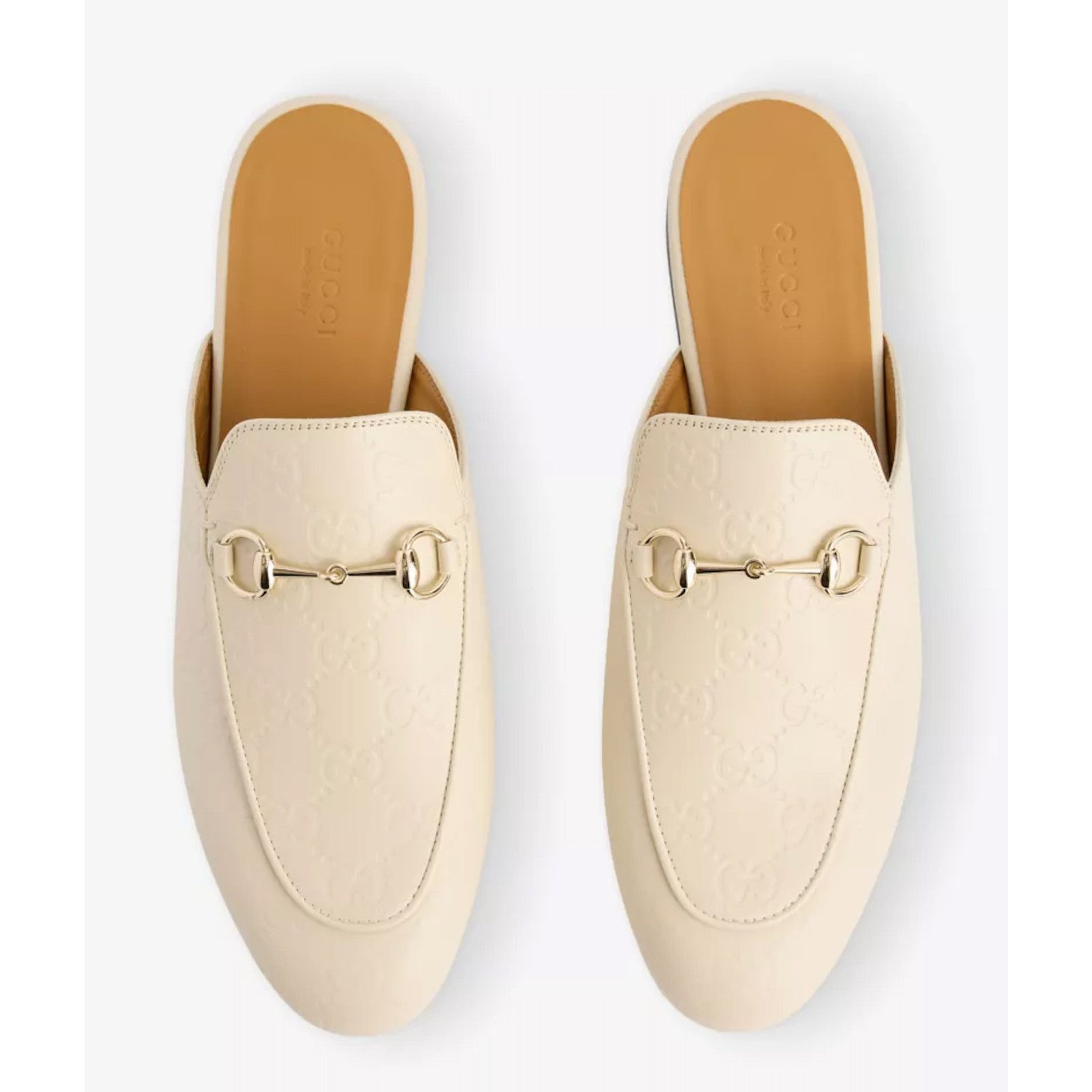 Gucci Gucci Princetown New Ivory GG Monogram Slide Loafer 36.5 Size US 6.5 / IT 36.5 - 10 Thumbnail