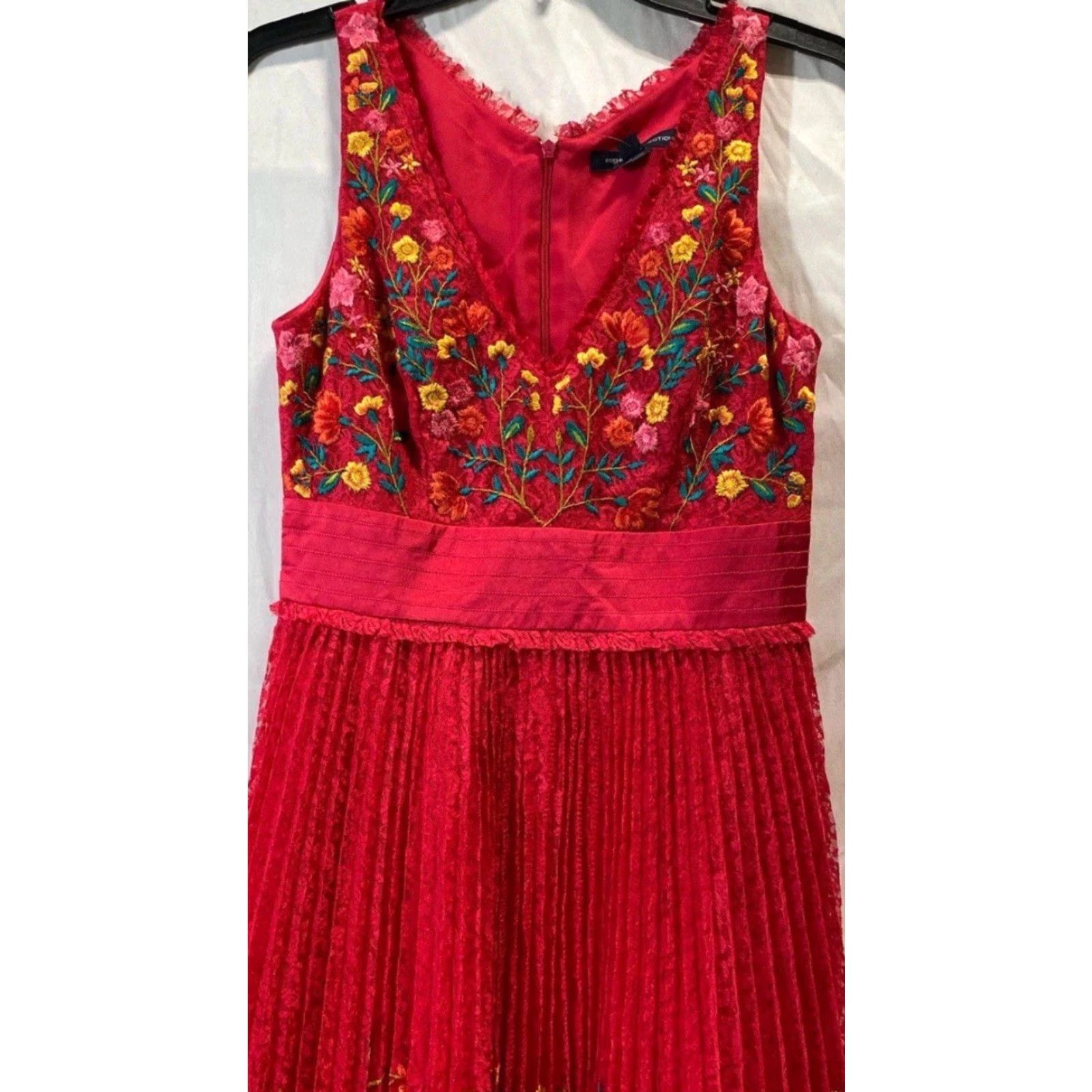 French Connection VINTAGE NEW NWT Womens French Connection Pink Floral Sleeveless Fit & Flare Dress XS Size XS / US 0-2 / IT 36-38 - 3 Thumbnail