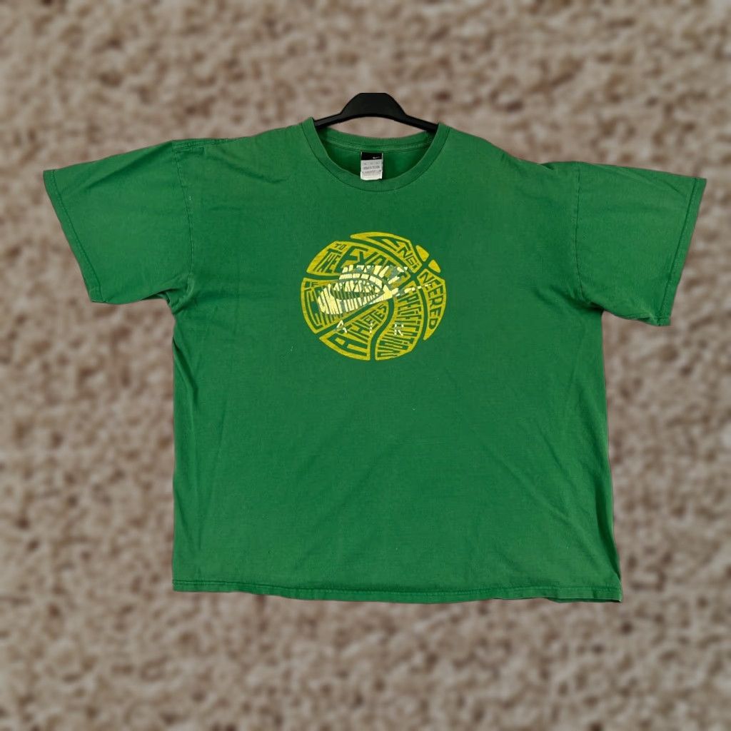Nike Nike T-Shirt Men 2XL Green Logo Athletic Short Sleeve Crew Neck Sports Size US XXL / EU 58 / 5 - 1 Thumbnail