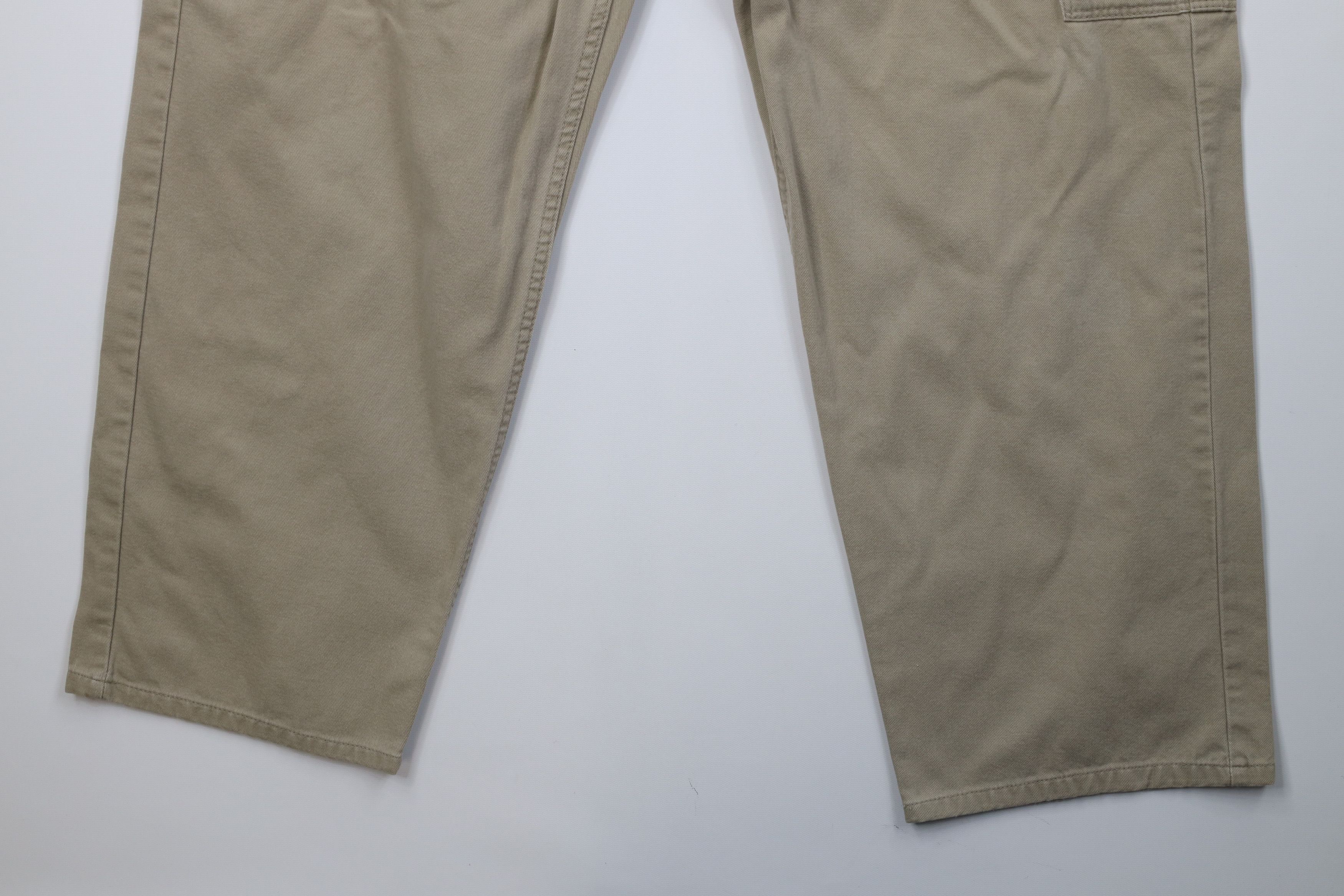Wrangler Vintage 90s Y2K Wrangler Canvas Baggy Wide Leg Cargo Pants Size US 36 / EU 52 - 5 Thumbnail