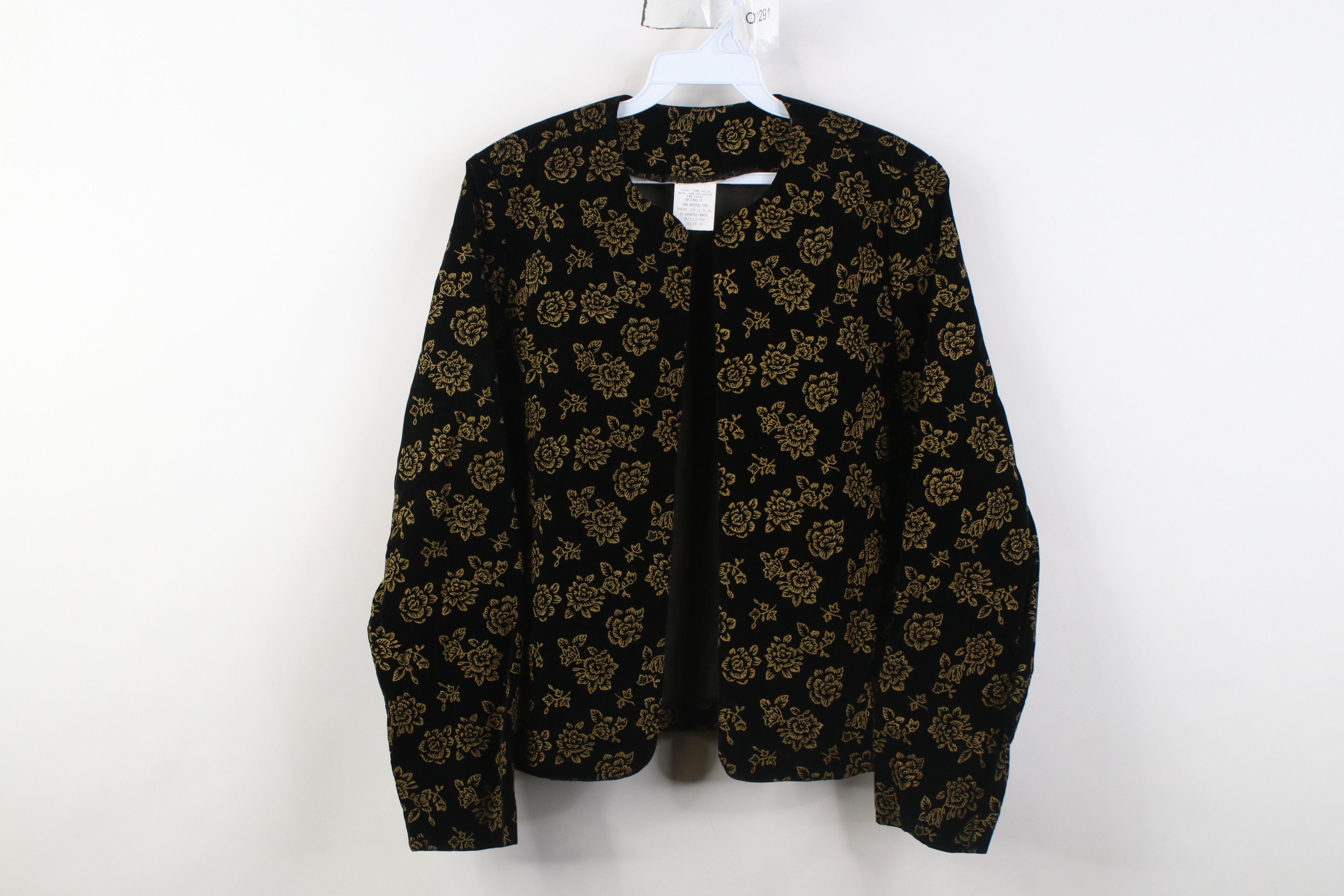 Vintage Vintage 90s Streetwear Flower Open Front Blazer Jacket USA Size M / US 6-8 / IT 42-44 - 1 Thumbnail