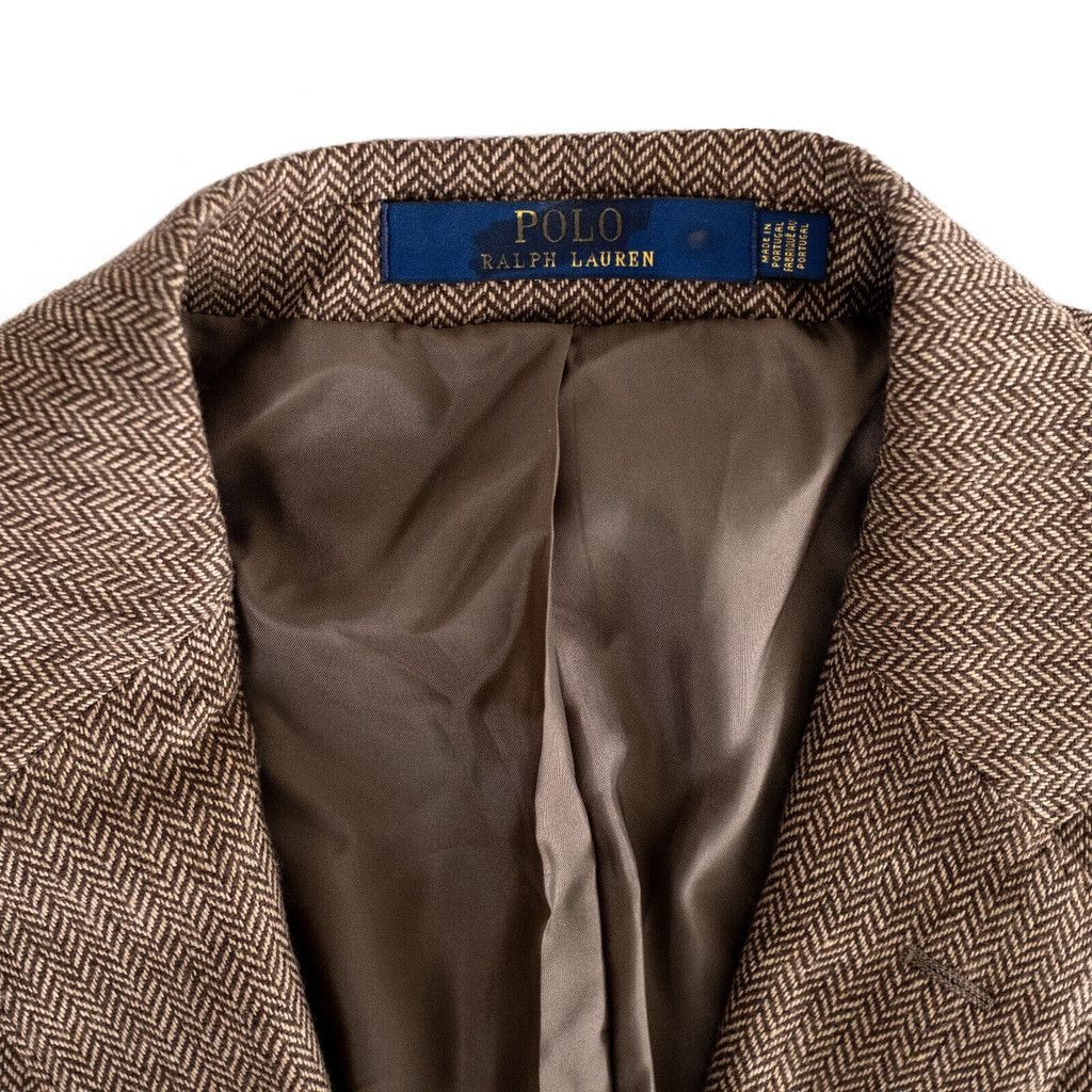 Polo Ralph Lauren NWOT POLO RALPH LAUREN Herringbone Wool Blazer 44R Size 44R - 8 Thumbnail