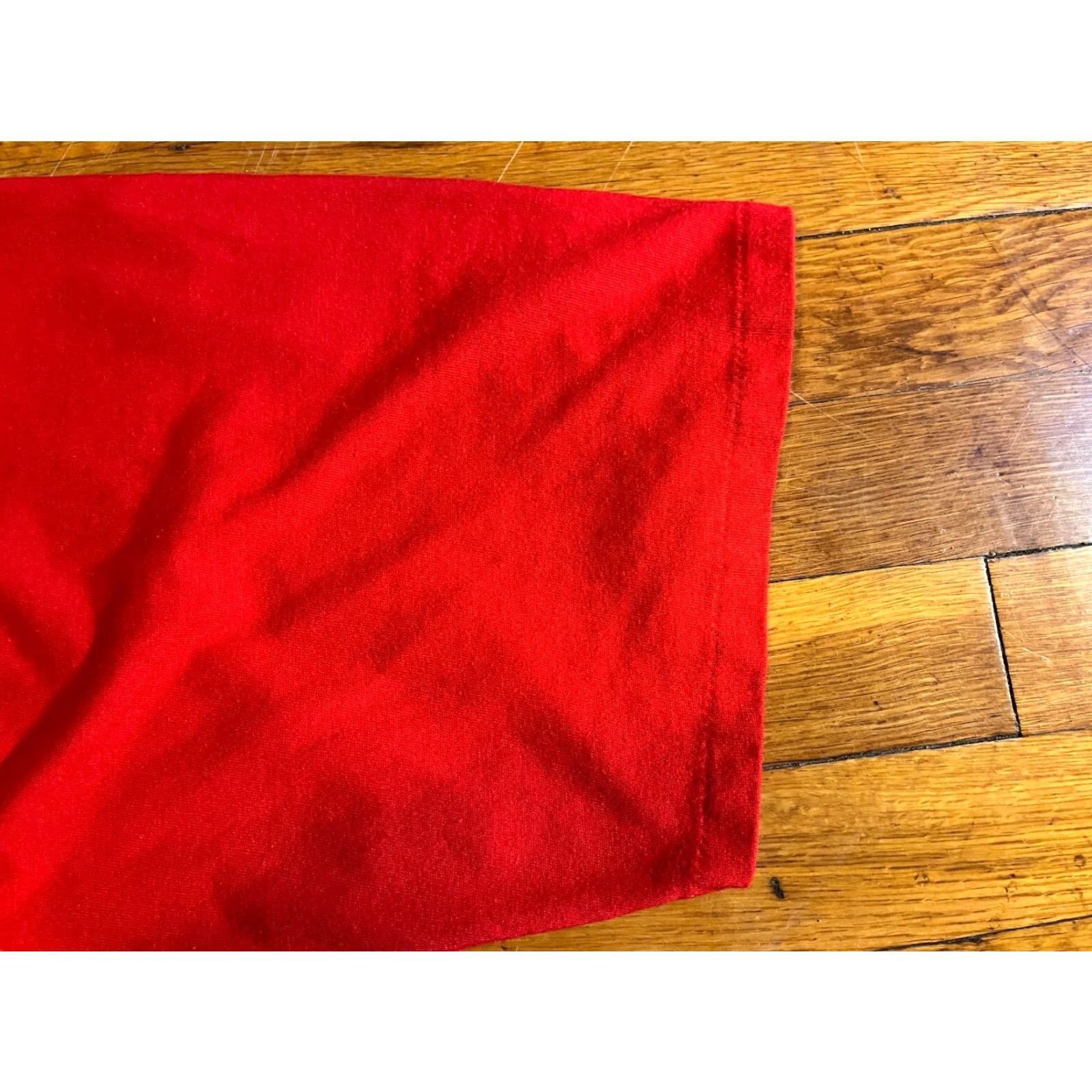 Vintage VINTAGE Mickey Mouse Christmas Night Shirt One Size Red Single Stitch Size ONE SIZE - 6 Thumbnail