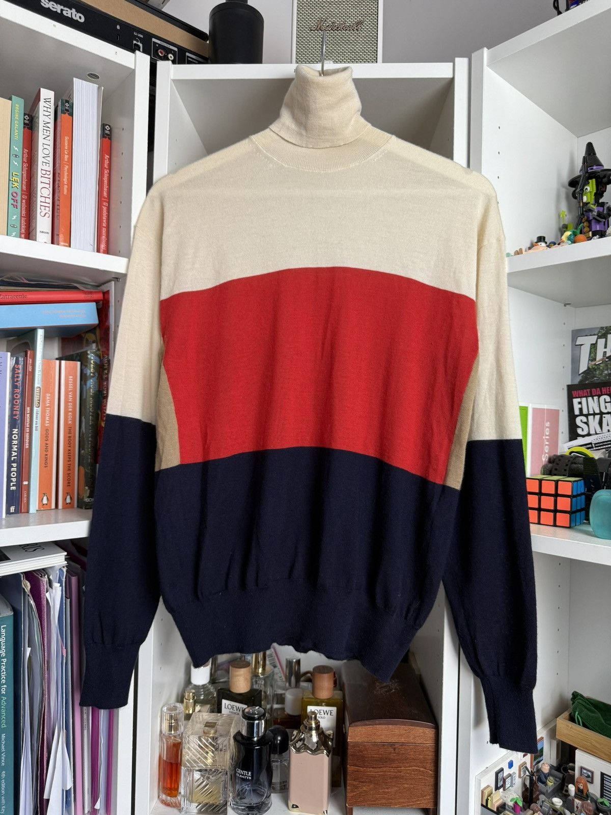 Celine × Designer Celine 100% cashmere turtleneck sweater jumper XS old money Size XS / US 0-2 / IT 36-38 - 1 Thumbnail