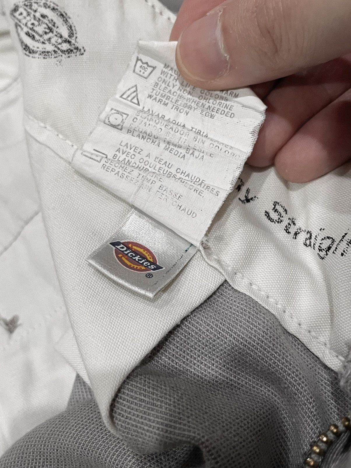 Dickies × Vintage DICKIES 811 SKINNY STRAIGHT DOUBLE KNEE WORK PANT - SILVER Size US 30 / EU 46 - 12 Thumbnail