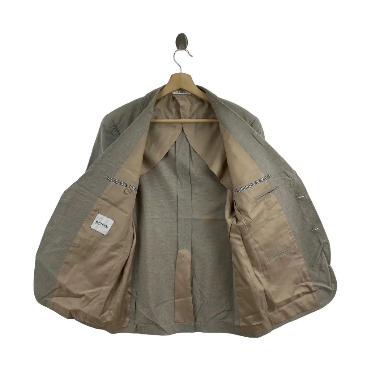 Kansai Yamamoto Vtg KANSAI YAMAMOTO HOMME Collection Blazer 2 Button Sport Size 38R - 5 Thumbnail