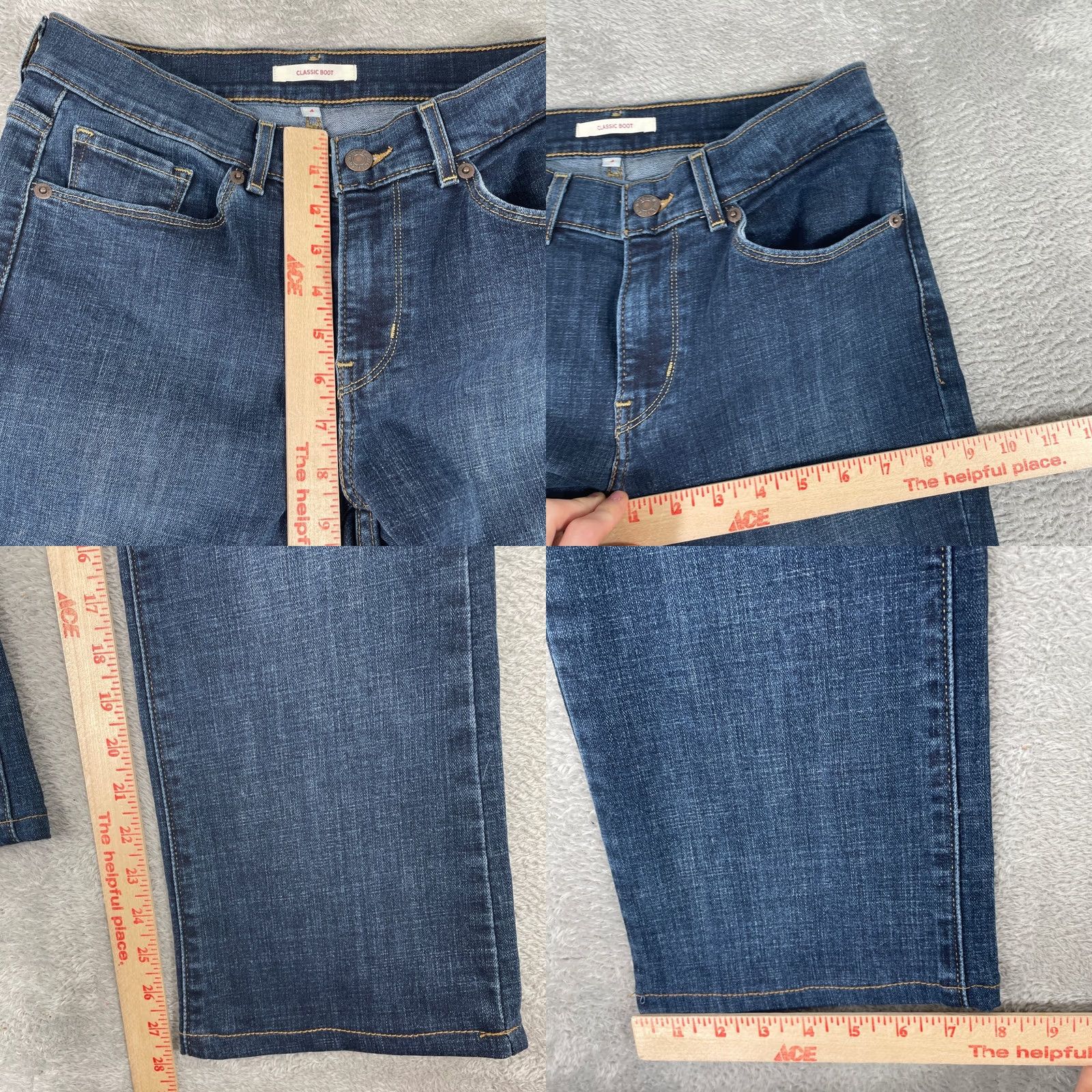 Levi's Levis Jeans Womens 4 28x28 Bootcut Dark Wash Denim Y2K Cowgirl Rodeo Size 27" / US 4 / IT 40 - 8 Thumbnail