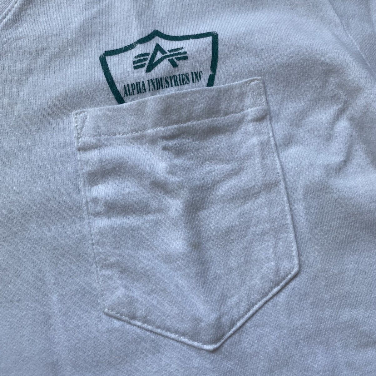 Alpha Industries × Avirex × Buzz Rickson's Alpha Industries Pocket Logo Vneck Tshirt Size US L / EU 52-54 / 3 - 3 Thumbnail