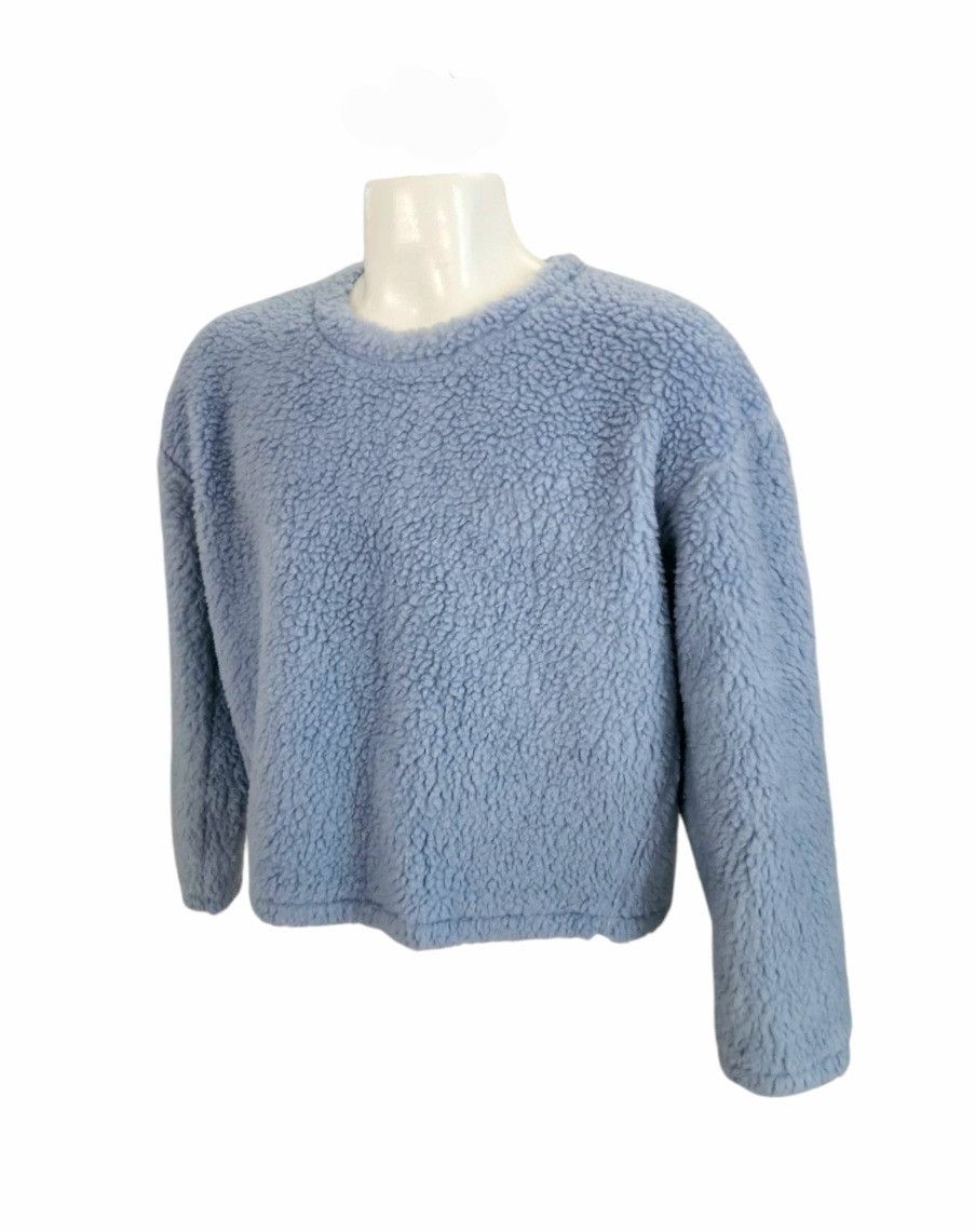 Lululemon LULULEMON WOOL WHENEVER CREW FLEECE SWEATER CHAMBRAY BLUE 8 Size M / US 6-8 / IT 42-44 - 2 Thumbnail