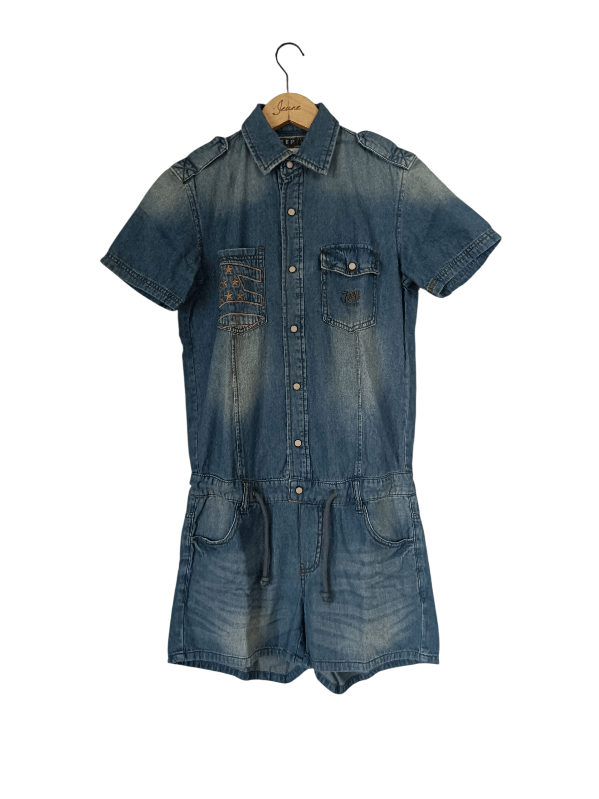 Jeep Vintage jeep rompers Y2K jumpsuit Size 31" - 1 Thumbnail