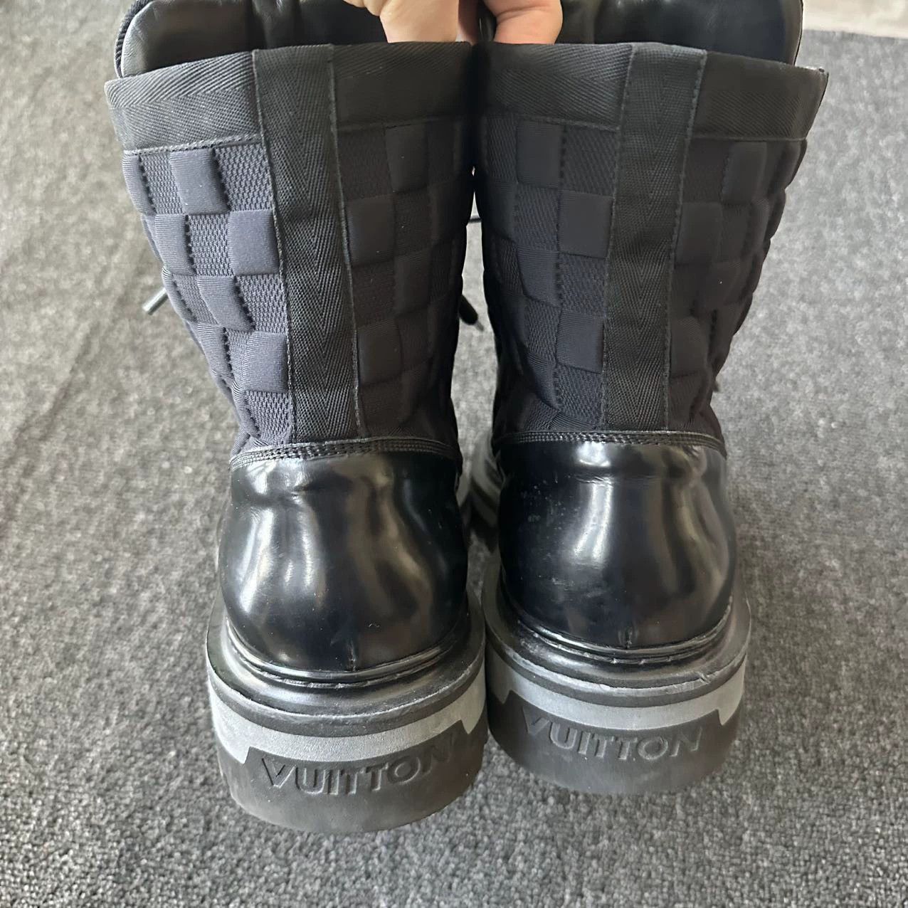 Louis Vuitton LV 95 New Black Monogram Leather Boots 42.5 Size US 9.5 / EU 42-43 - 3 Thumbnail