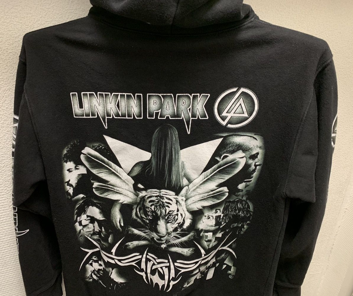 Band Tees Linkin Park vintage black zip hoodie L sz 1990th 90th full Size US L / EU 52-54 / 3 - 9 Thumbnail