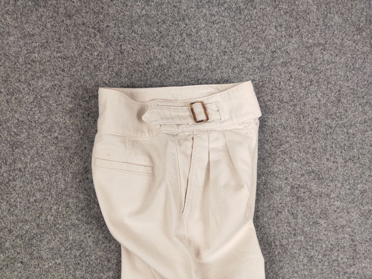 Sezane Sezane Paris Design Beige Denim Jeans with belt Size 34" / US 12 / IT 48 - 12 Thumbnail