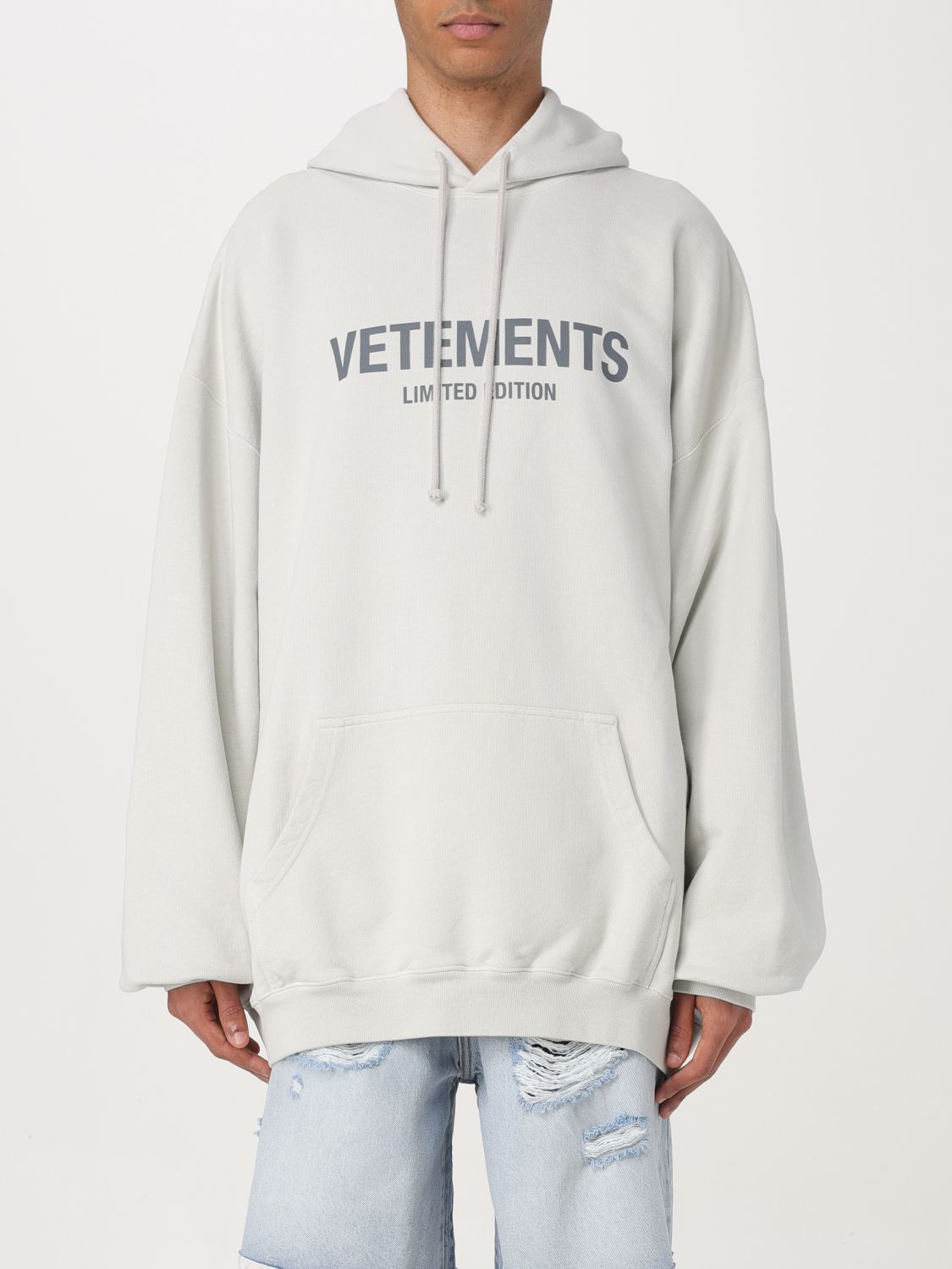 image of Vetements Sweatshirt Men Grey (Size Medium)