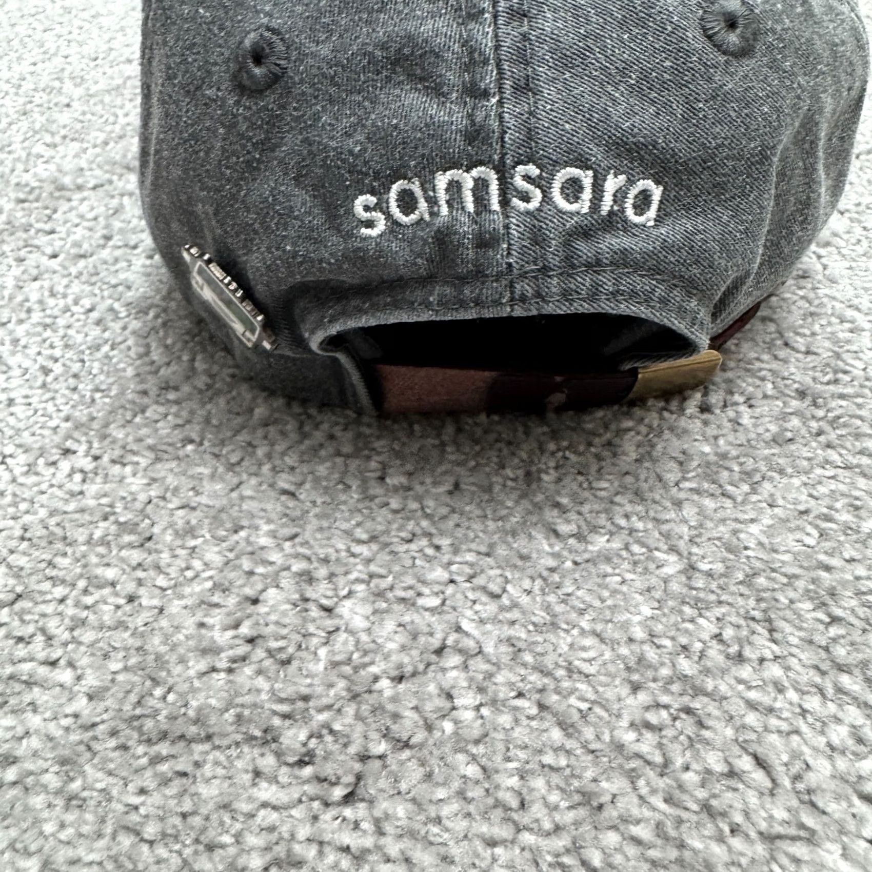 Logo 7 Samsara Hat Cap Adams Owl Embroidered Logo Washed Gray OSFA Cotton Mens Size ONE SIZE - 4 Thumbnail