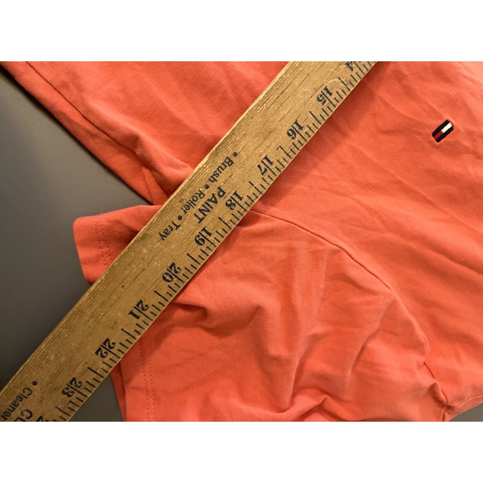 Tommy Hilfiger Tommy Hilfiger Mens T-Shirt Short Sleeve Crew Neck Solid Pink Salmon Size US L / EU 52-54 / 3 - 4 Thumbnail