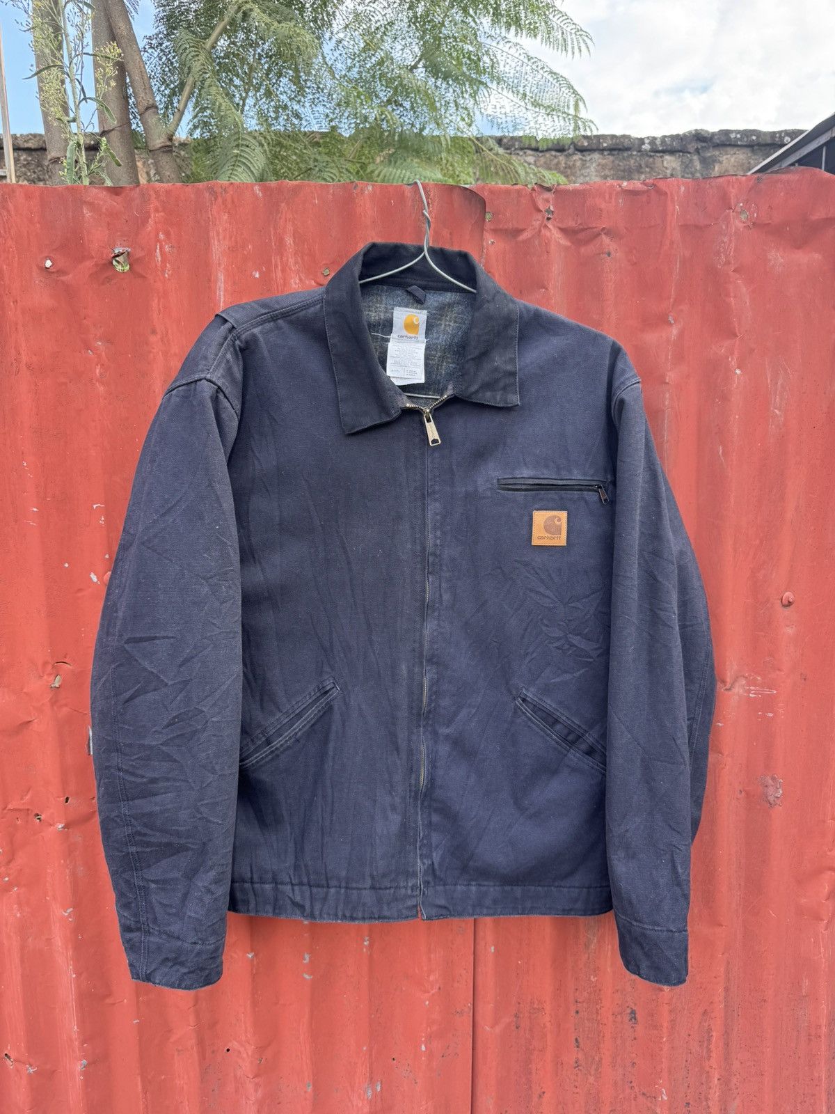Carhartt Vintage Carhartt detroit blue Lined J97 PTL SMALL Jacket Size US XL / EU 56 / 4 - 3 Thumbnail