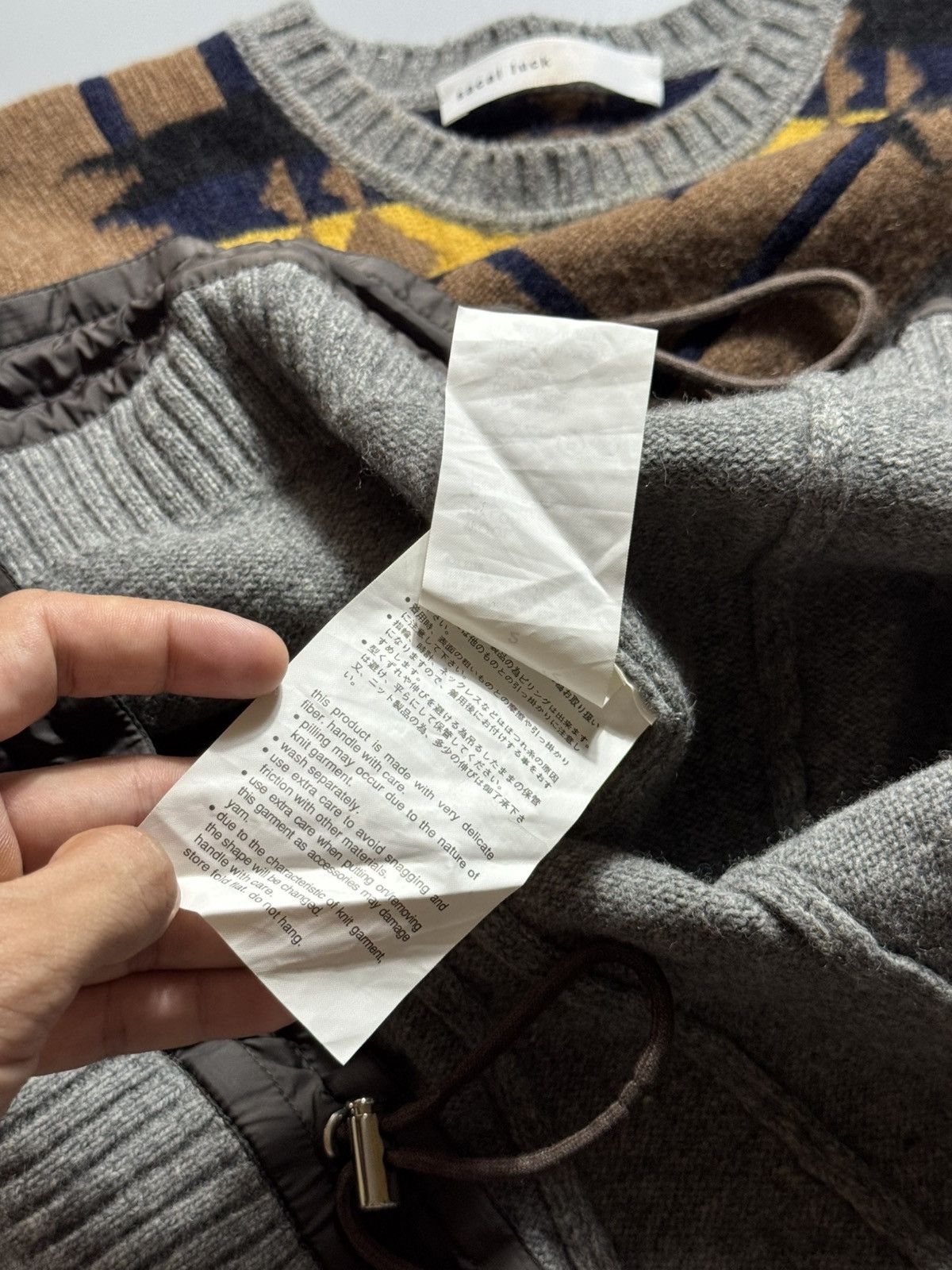 Sacai Sacai Luck - Knit Sweatshirt Size M / US 6-8 / IT 42-44 - 11 Thumbnail