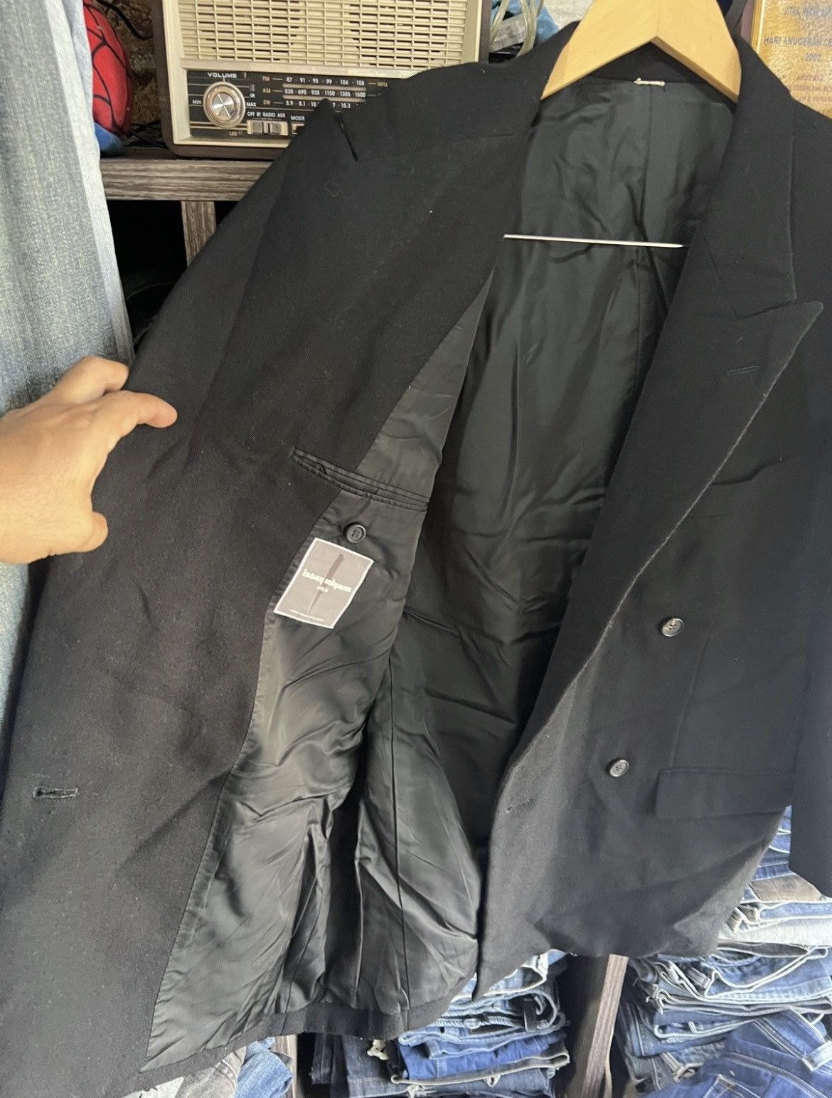 Issey Miyake 🔥Issey Miyake Men Blazer Size 44S - 13 Thumbnail