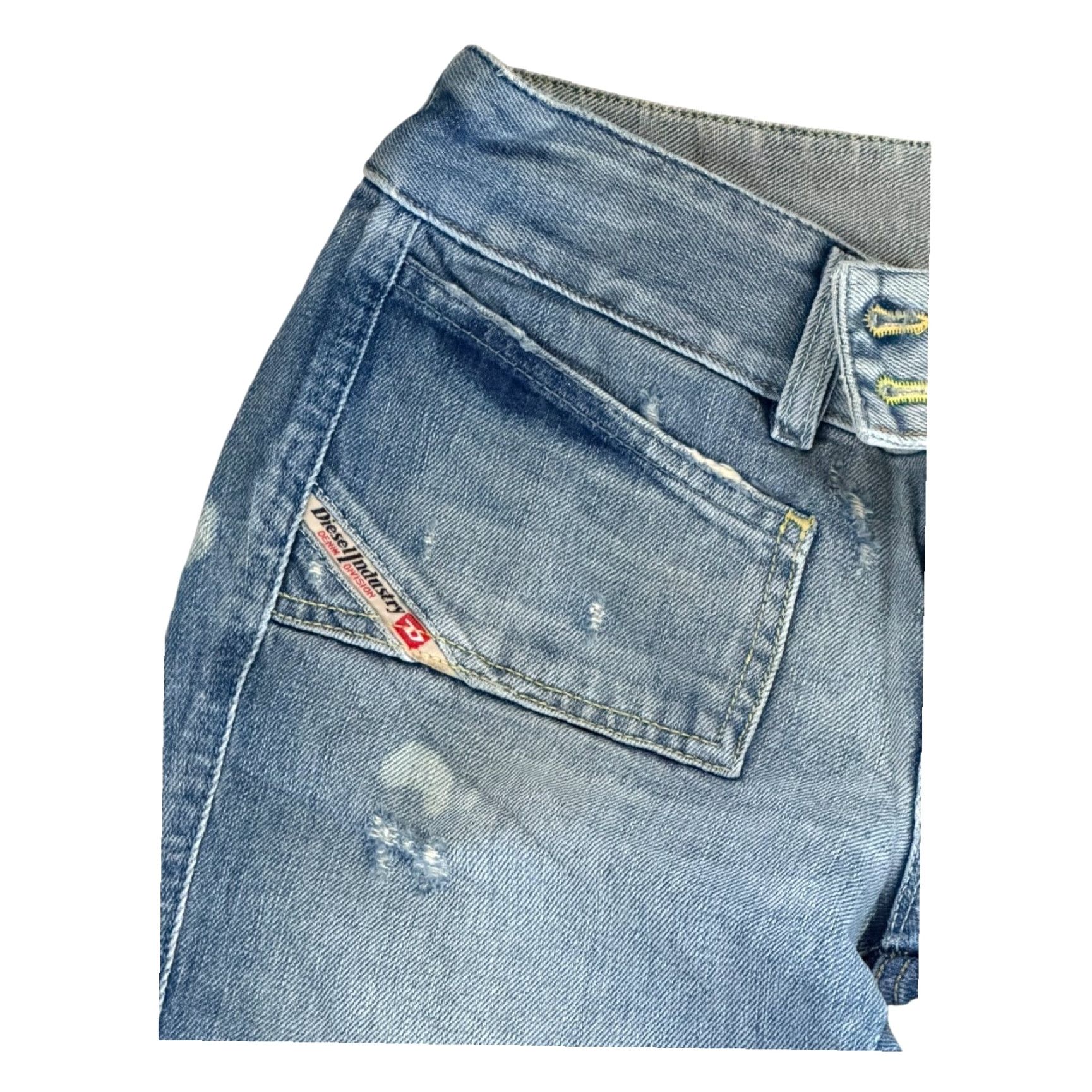 Diesel Diesel Industry Hush DS Light Blue Jeans 26 W26 L34 Women Distressed 5-Pocket Denim Jeans Size 26" / US 2 / IT 38 - 7 Thumbnail