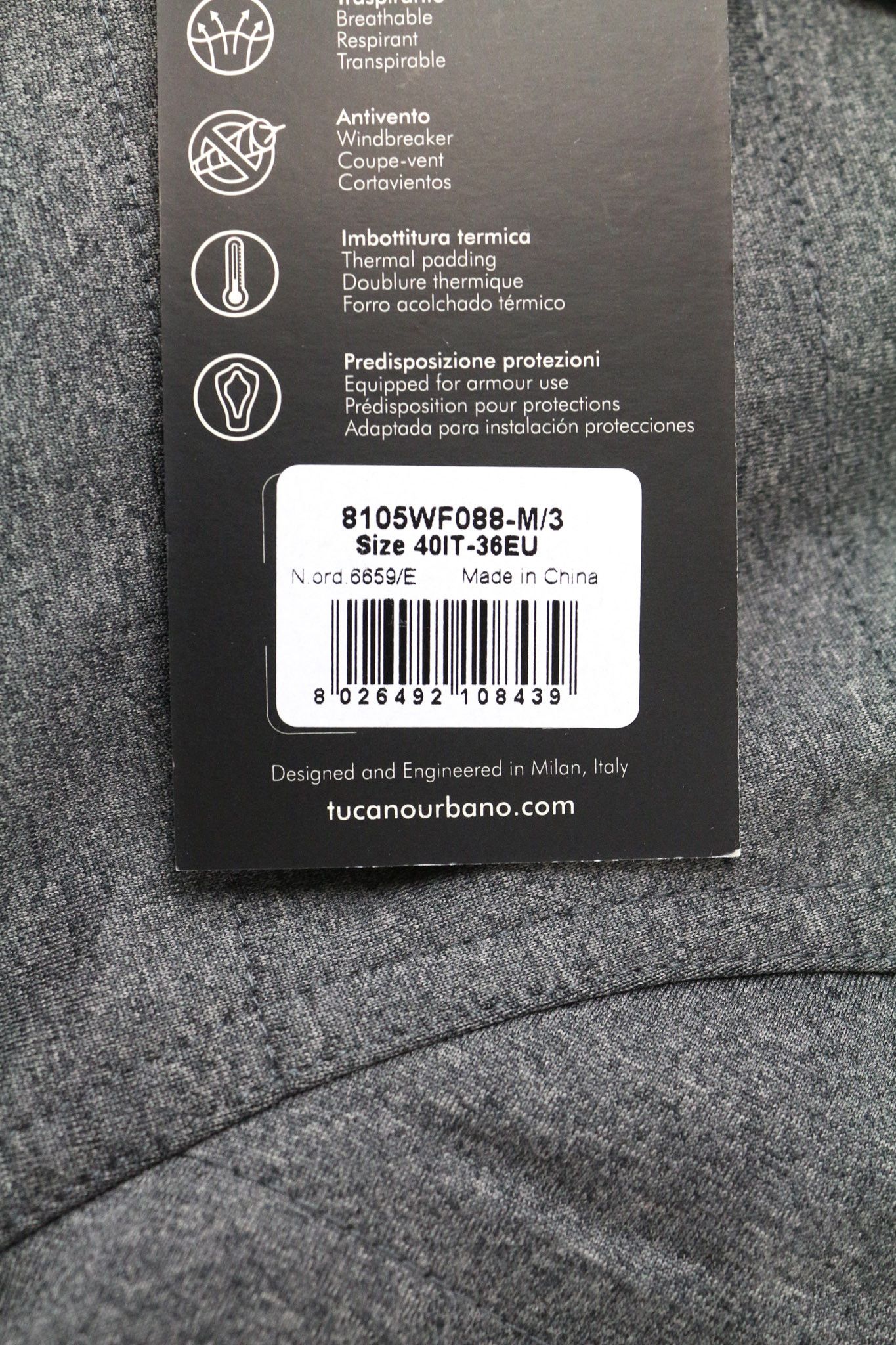 Other WILMA EU36 Grey Waterproof Lined Moto Jacket 75591 Size S / US 4 / IT 40 - 9 Thumbnail