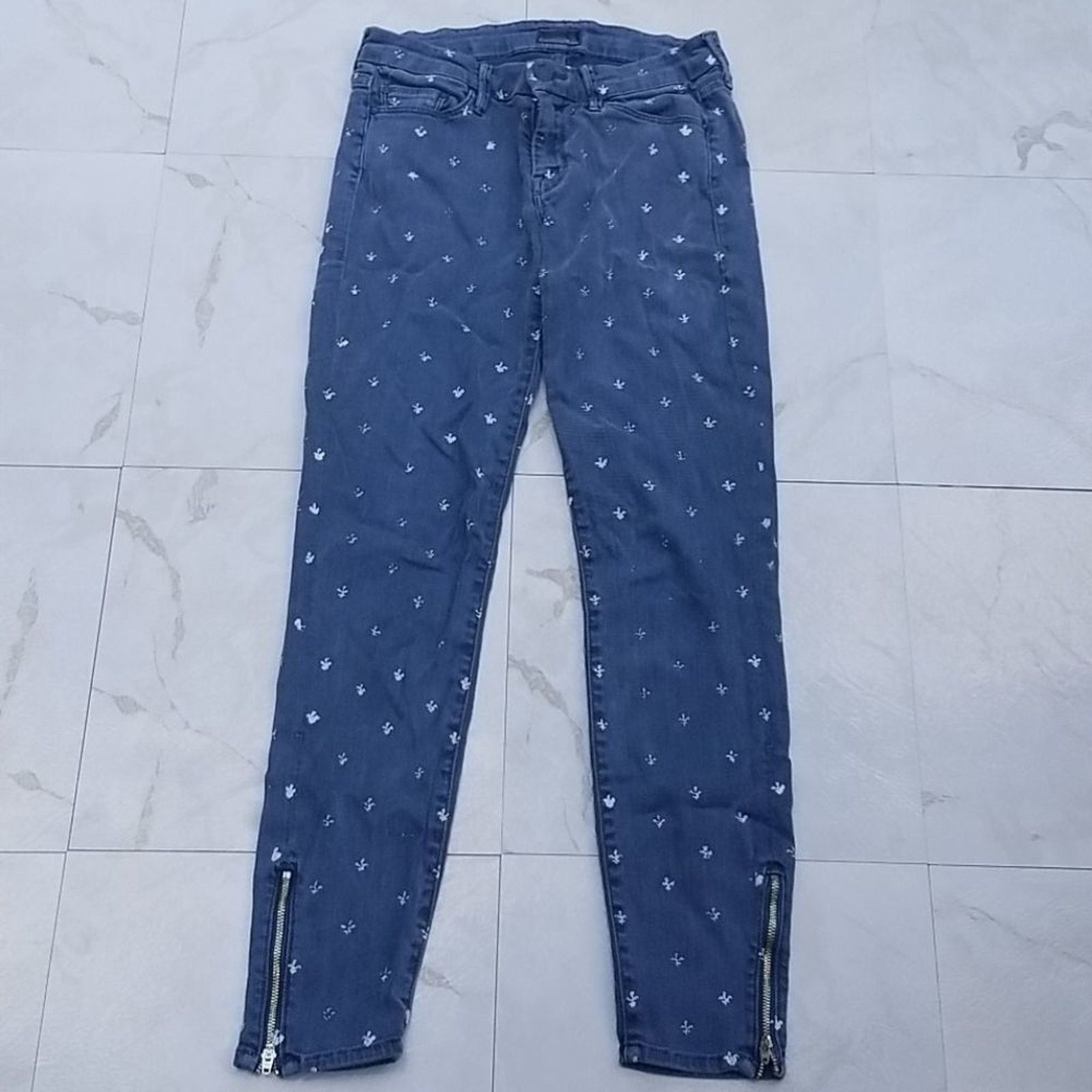 MOTHER Mother The Looker Ankle Zip Skinny Jean Size 26" / US 2 / IT 38 - 2 Thumbnail