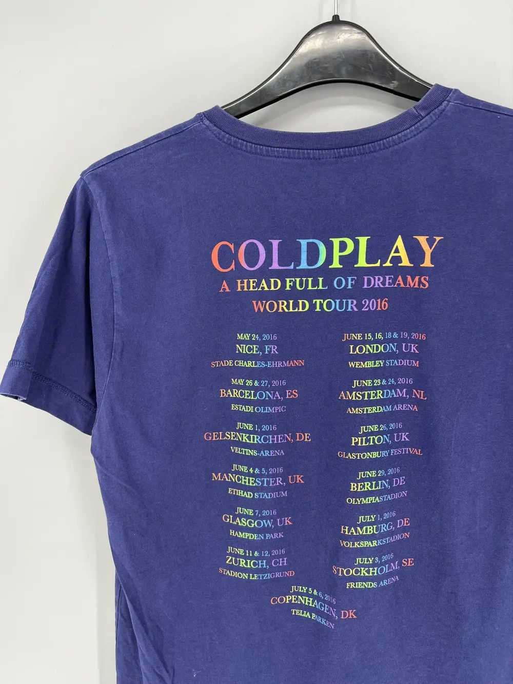 Band Tees × Vintage Vintage Y2K Coldplay A Head Full OF dreams World Tour 2016 Size US M / EU 48-50 / 2 - 10 Thumbnail