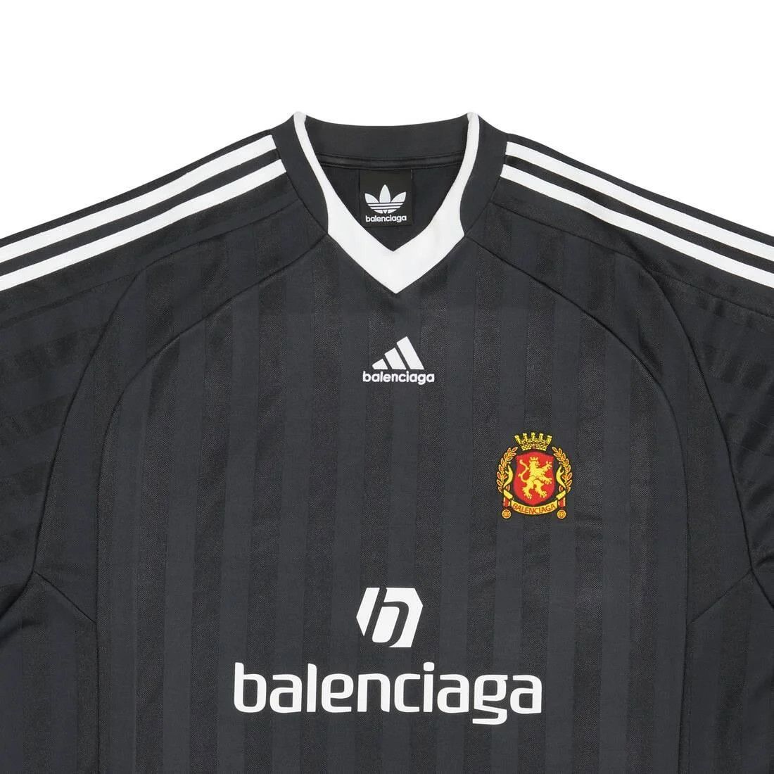 Adidas × Balenciaga CC000013 Balenciaga Adidas Football/ Soccer Jersey in Black Size US M / EU 48-50 / 2 - 3 Thumbnail