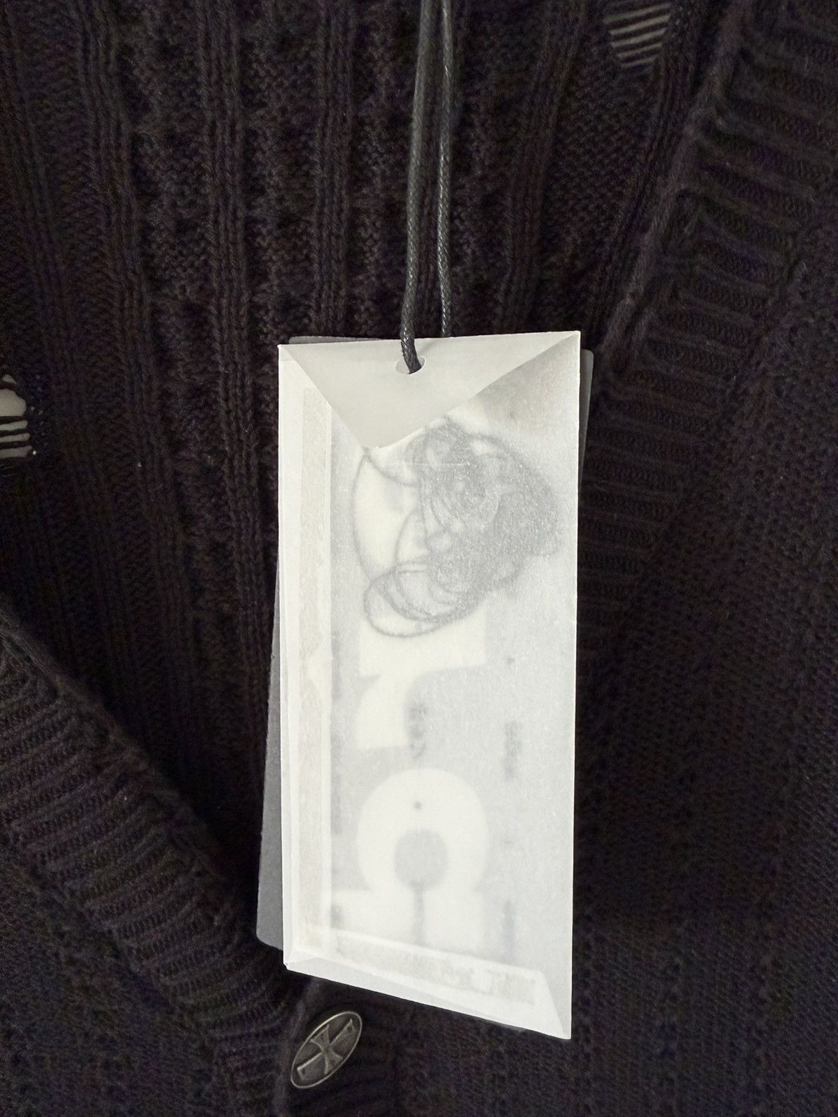 Enfants Riches Deprimes Enfants Riches Déprimés asymmetrical black cardigan Size US L / EU 52-54 / 3 - 5 Thumbnail