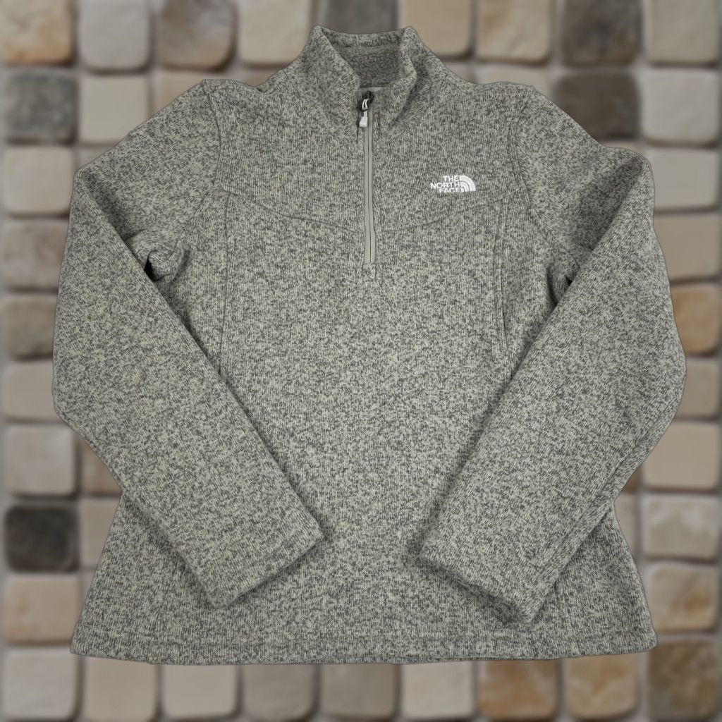 The North Face The North Face Jacket Womens Medium Beige Maggy 1/4 Zip Fleece Outdoor Outdoorwear Fashionable Wind-Resistant Casual Travel Workwear Regular Womens Size M / US 6-8 / IT 42-44 - 1 Thumbnail