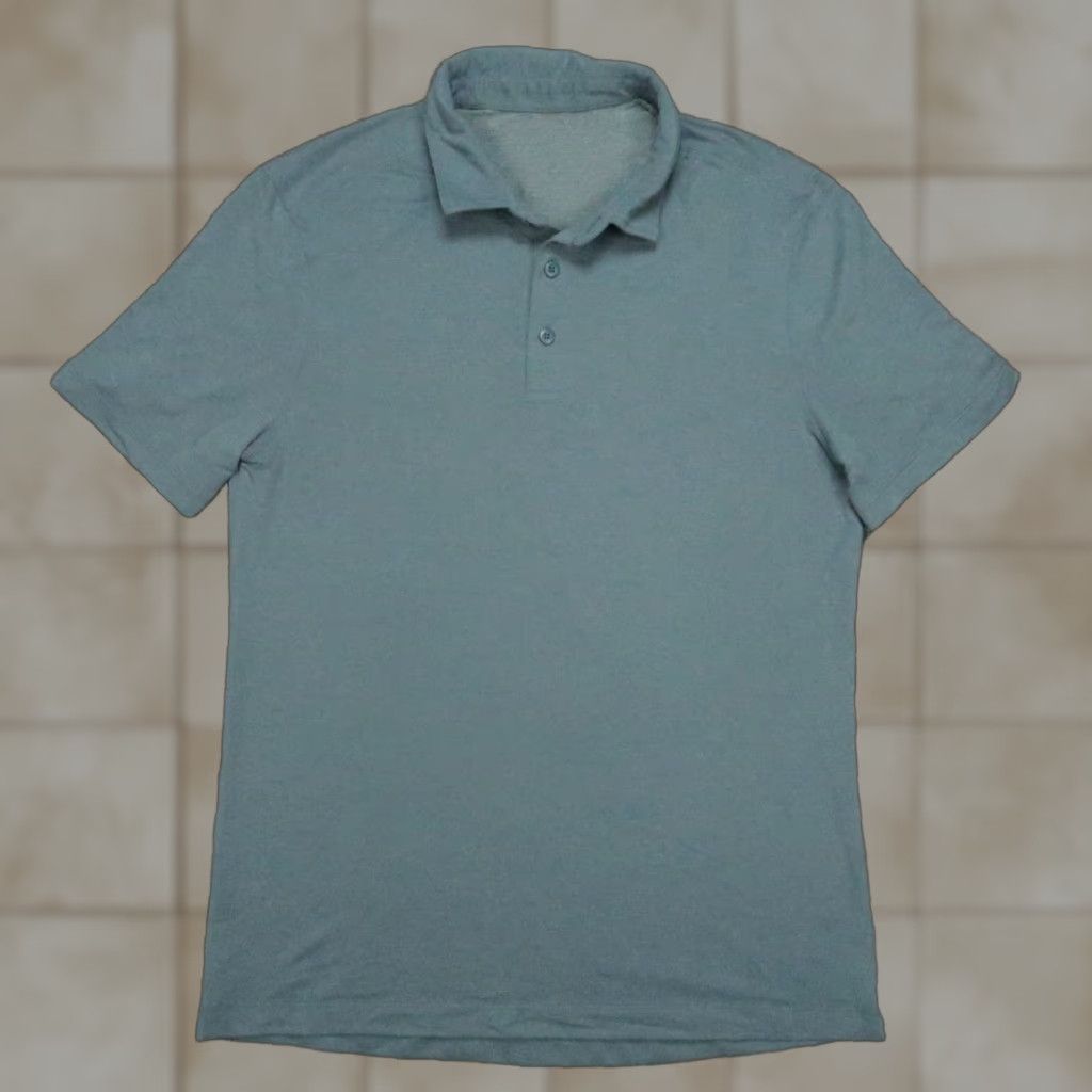 Lululemon Lululemon Shirt Mens Medium Blue Evolution Performance Polo Striped Short Sleeve Size US M / EU 48-50 / 2 - 1 Thumbnail